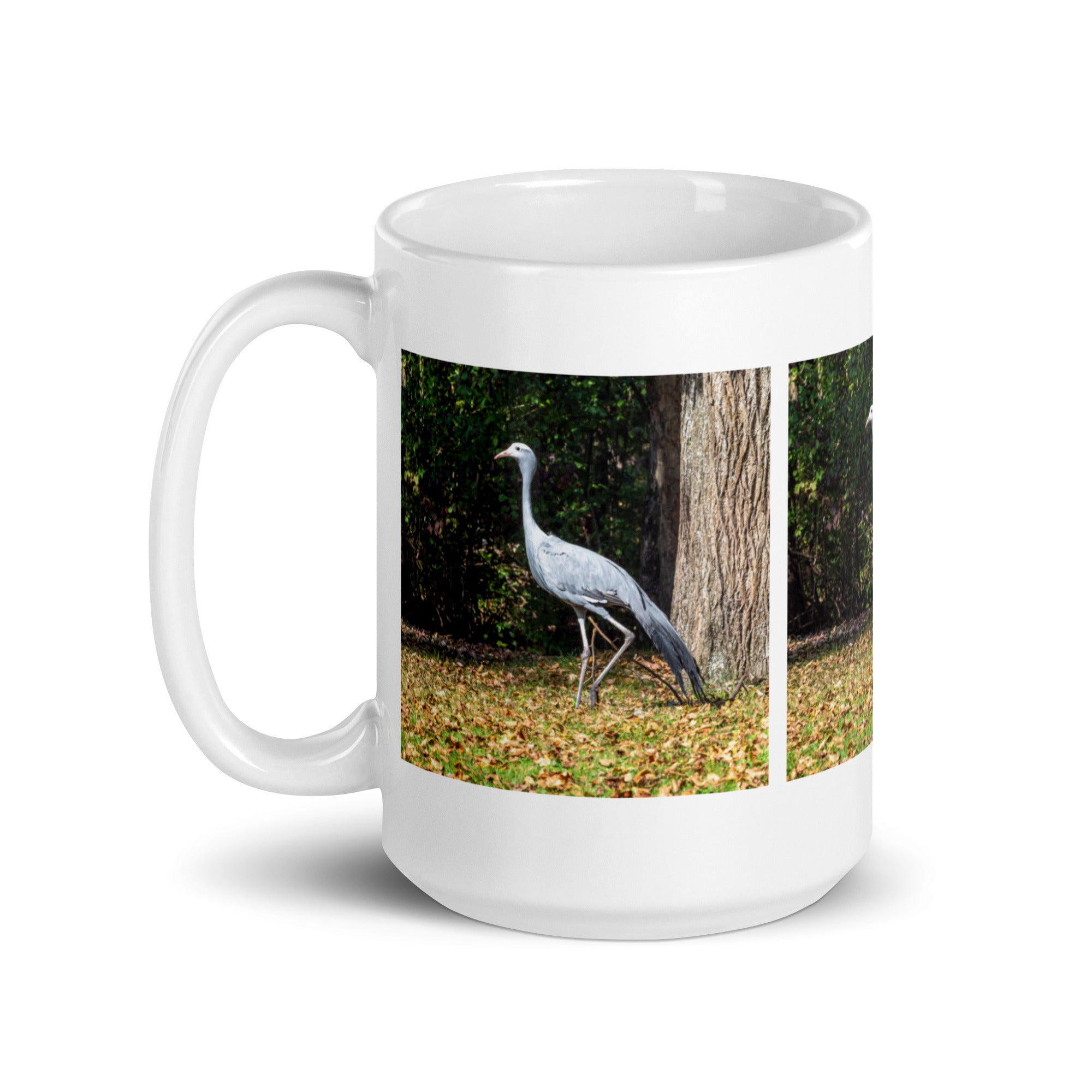 "Blue Crane Mug #1: The Graceful Dancer (Ceramic)"