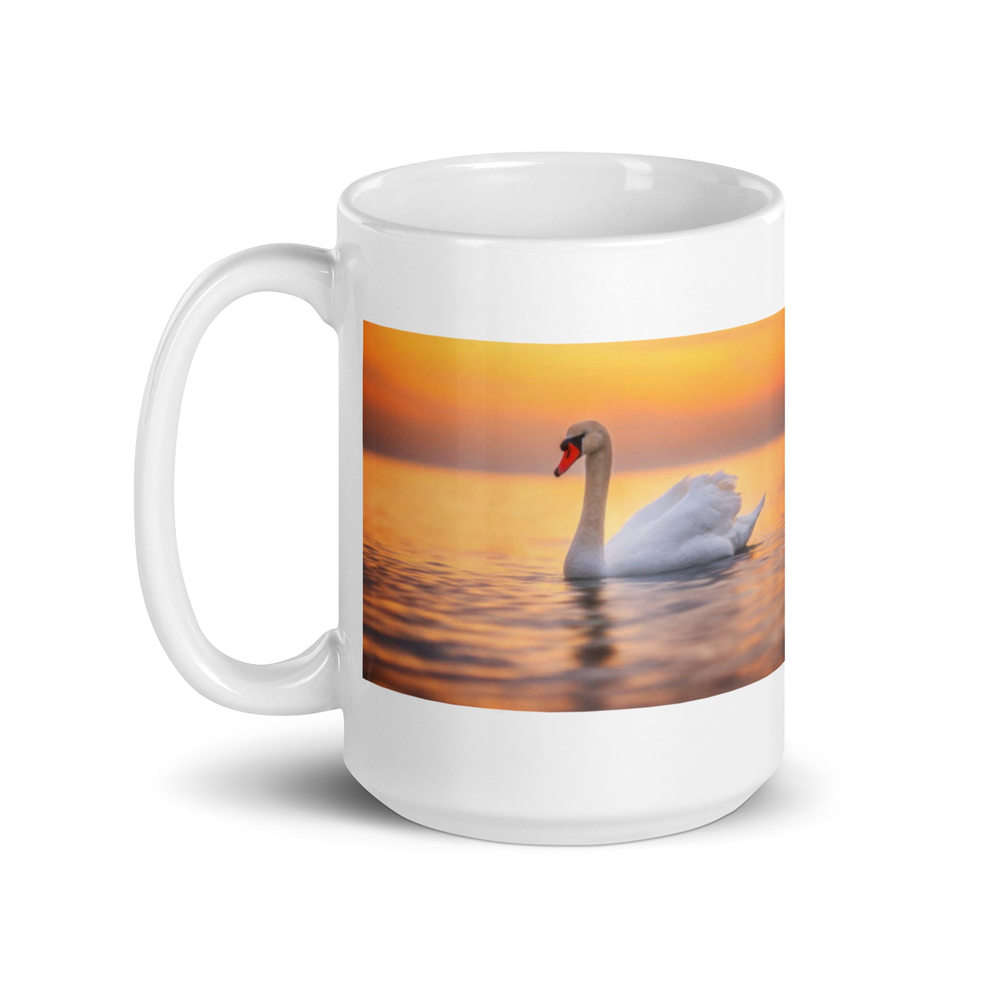 "Swan Mug #1: The Graceful Gliding (Ceramic)"