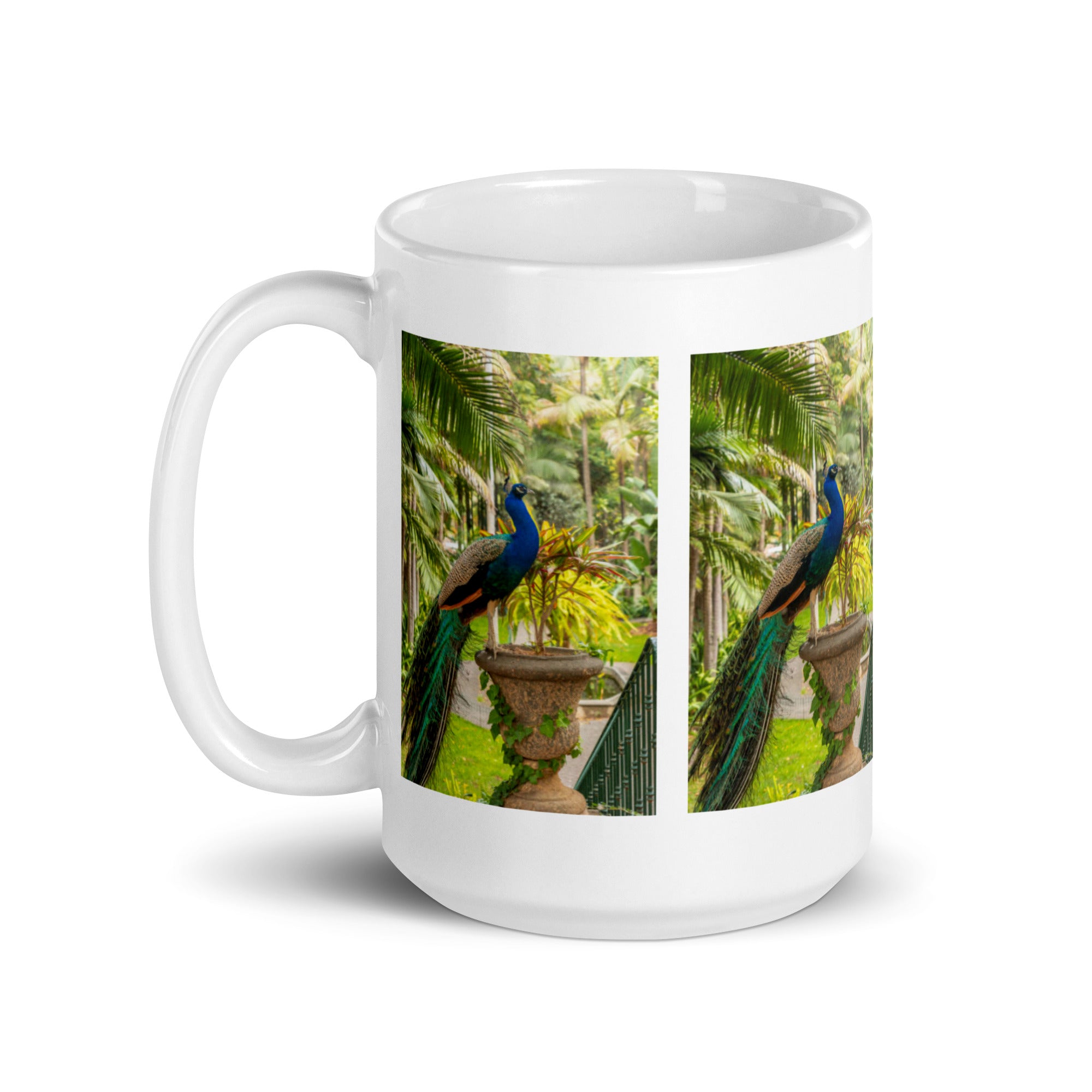 "Peacock Mug #1: The Iridescent Showstopper (Ceramic)"