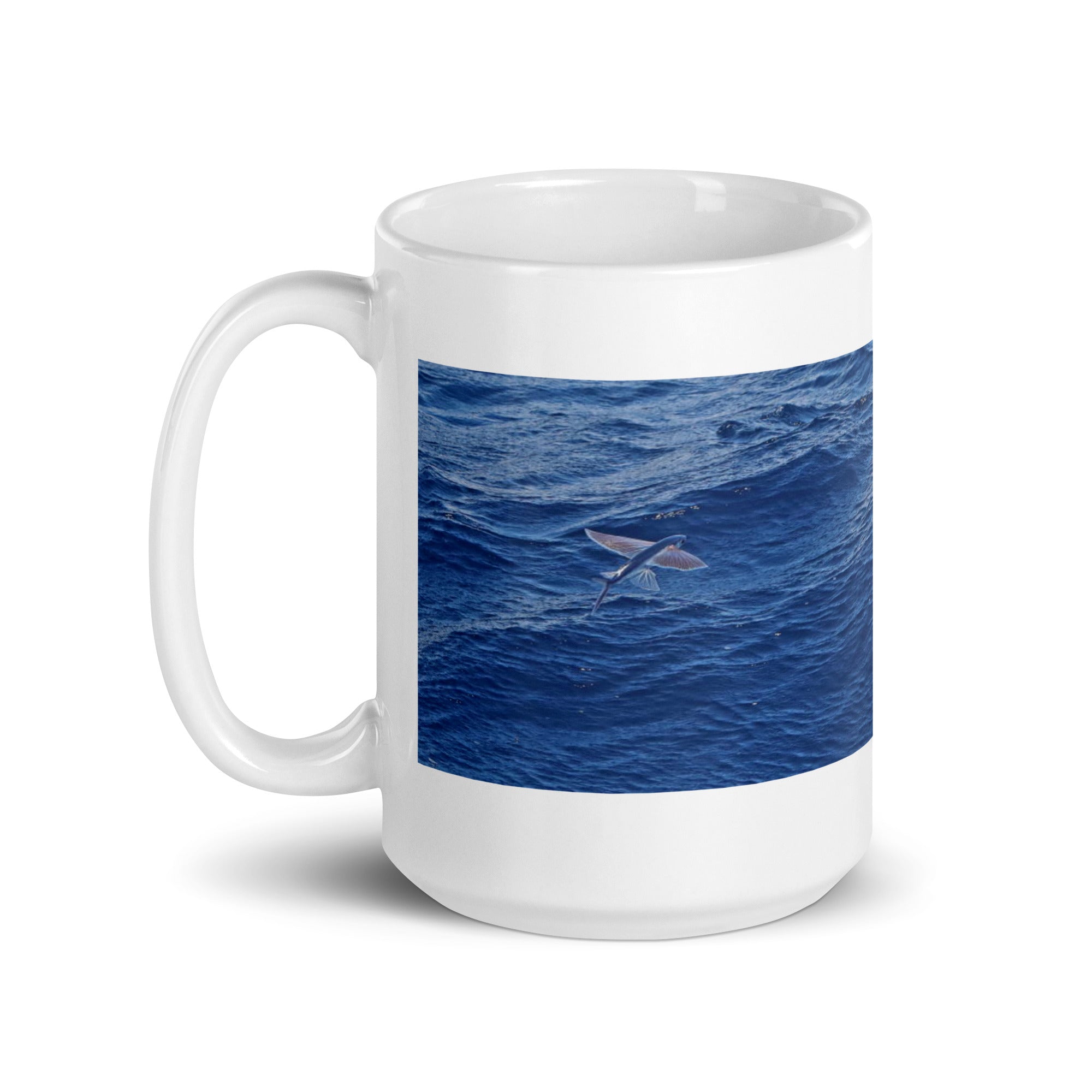 "Flying Fish Mug #1: The Winged Wave Rider (Ceramic)"