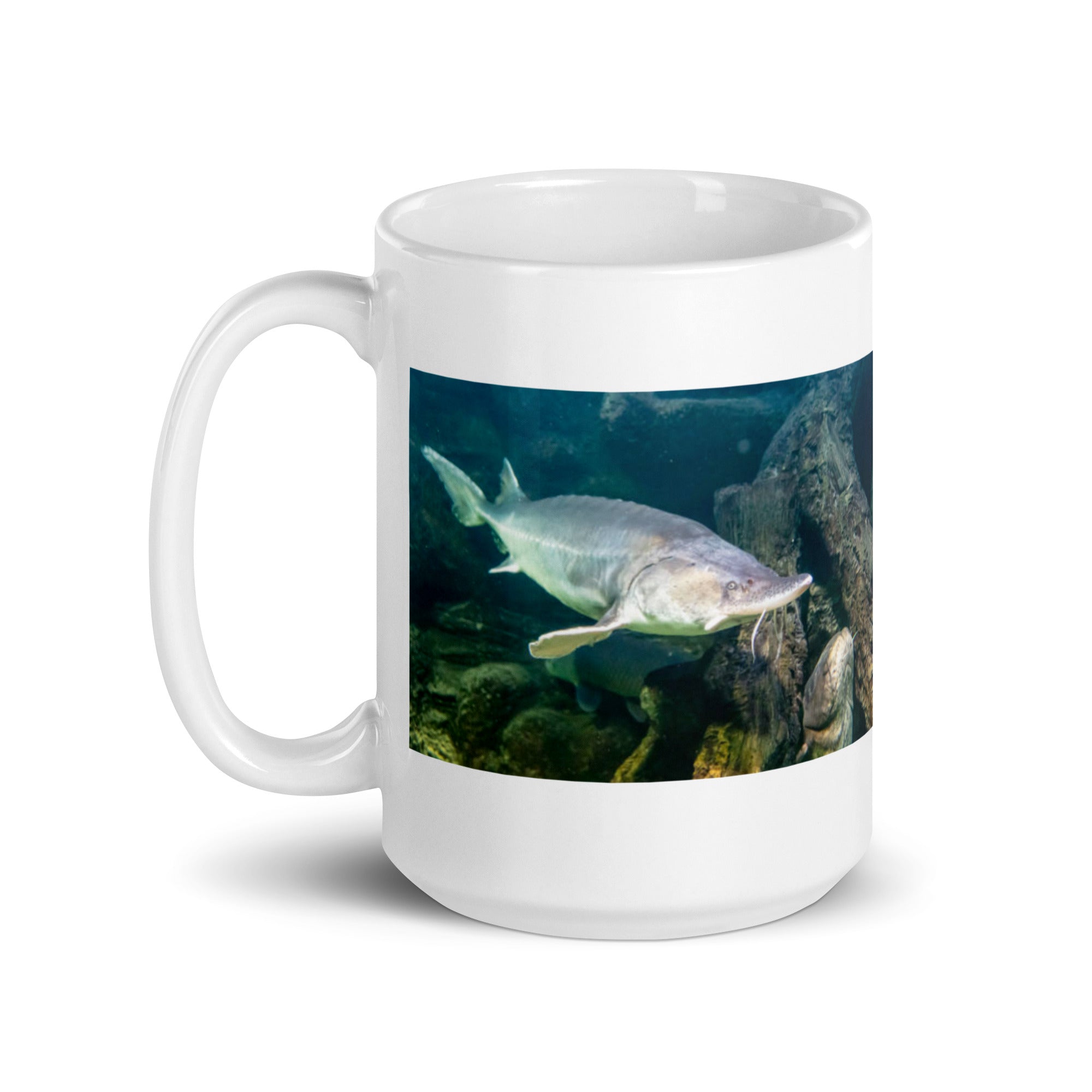 "Sturgeon Mug #1: The Ancient River Giant (Ceramic)"