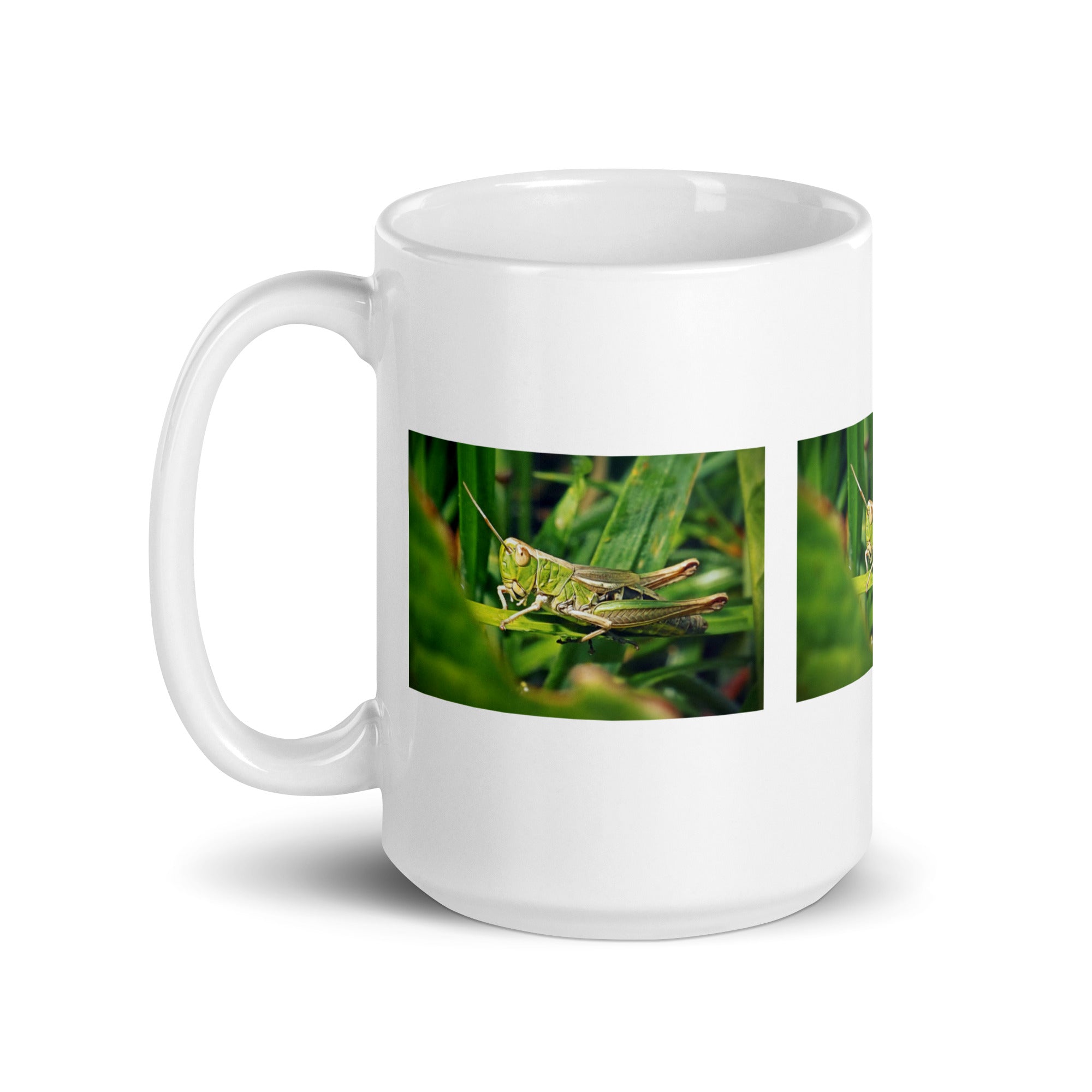 "Grasshopper Mug #1: The Leaping Maestro (Ceramic)"