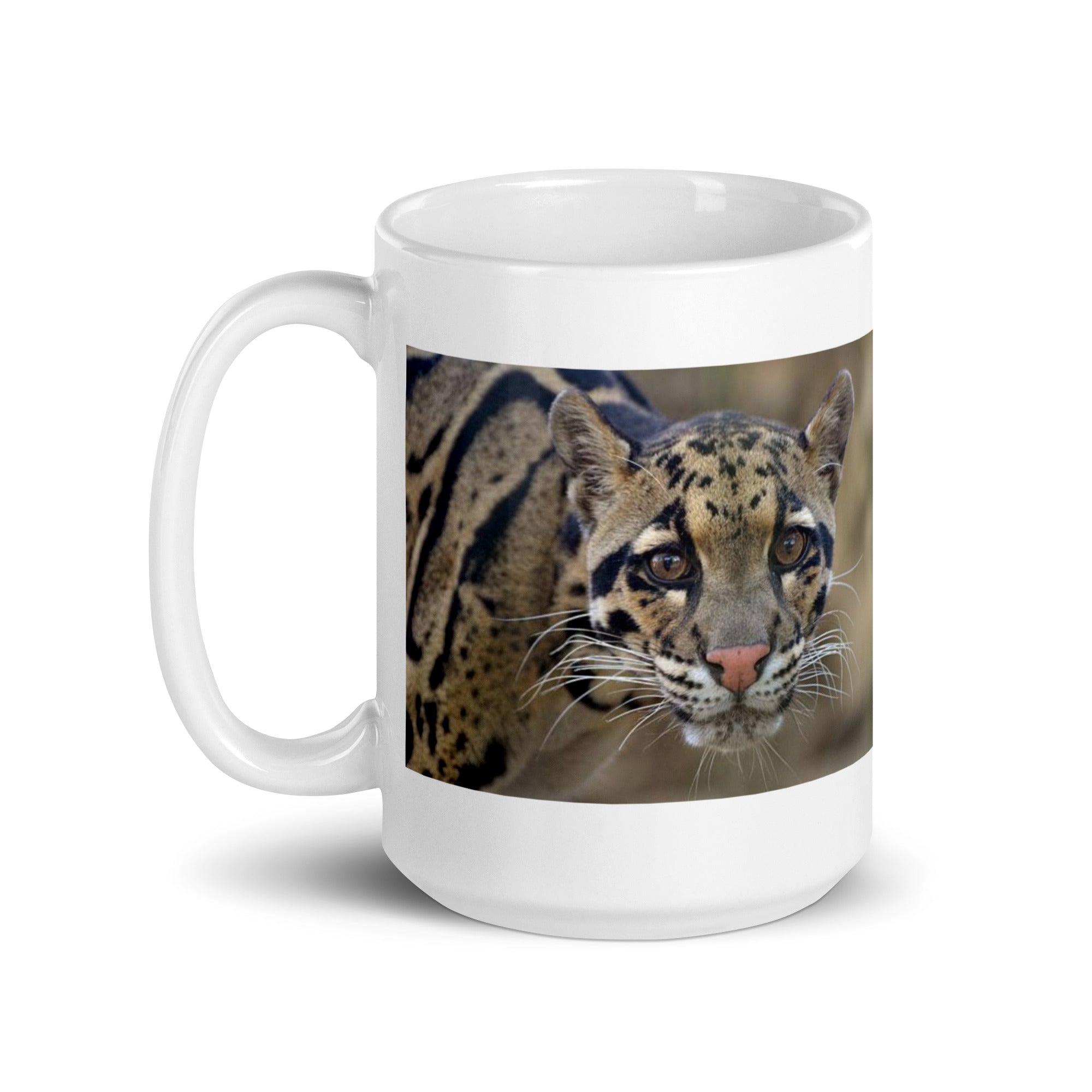 "Clouded Leopard Mug #1: The Enigmatic Climber (Ceramic)"