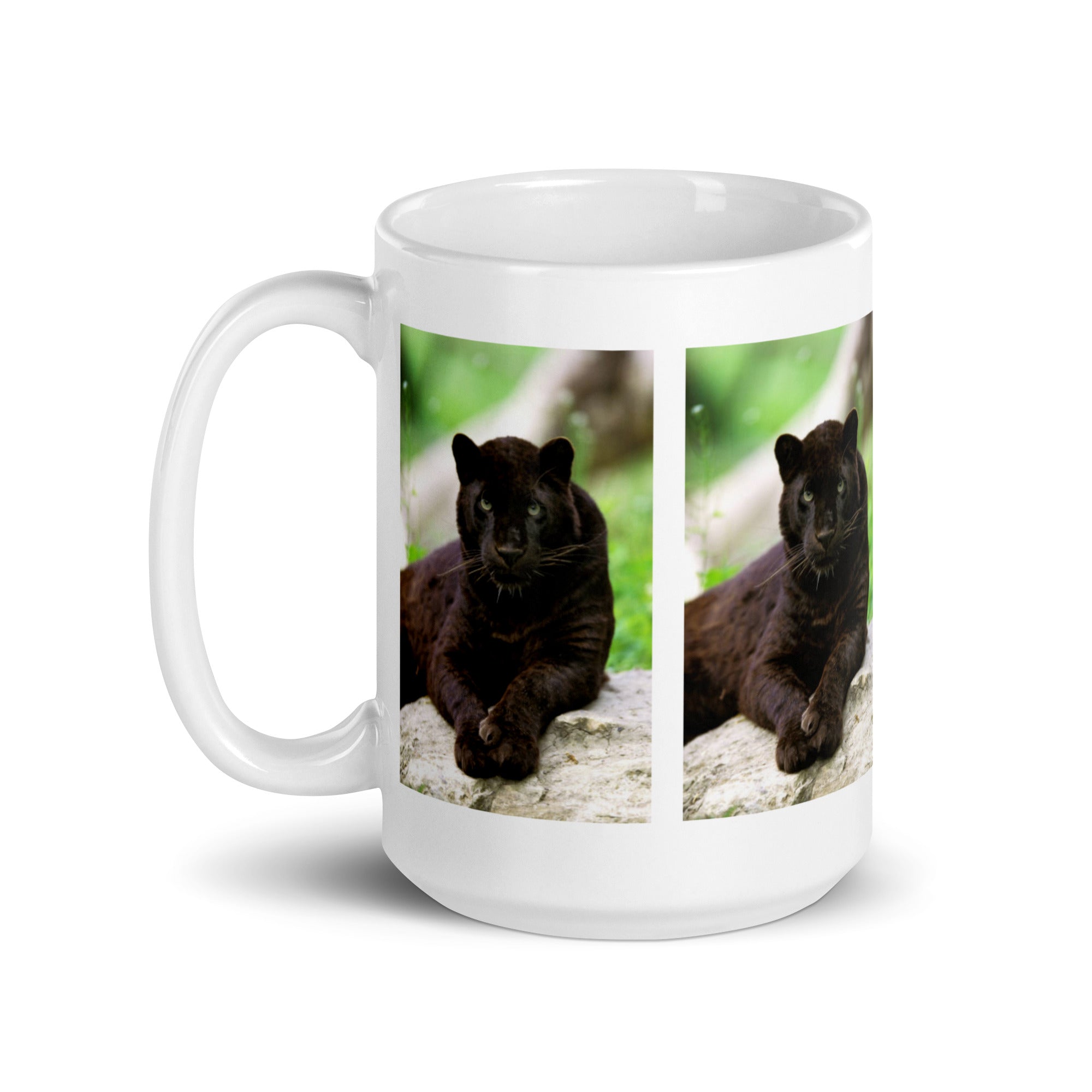 "Black Leopard Mug #1: The Phantom of the Night (Ceramic)"