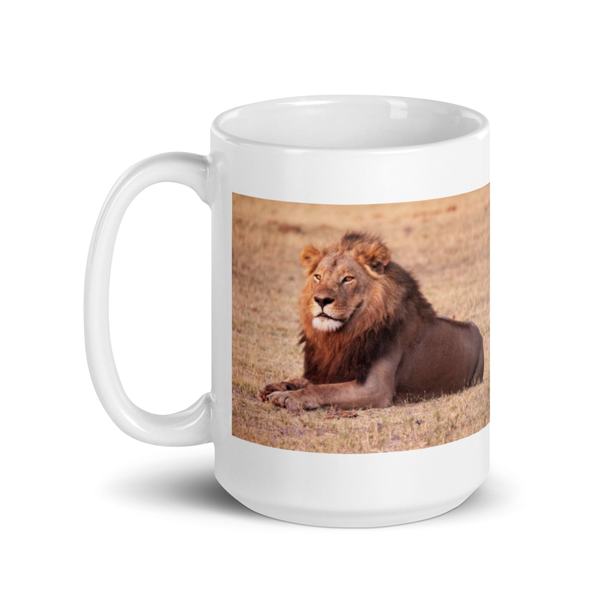 "Lion Mug #1: The King of the Savanna (Ceramic)"