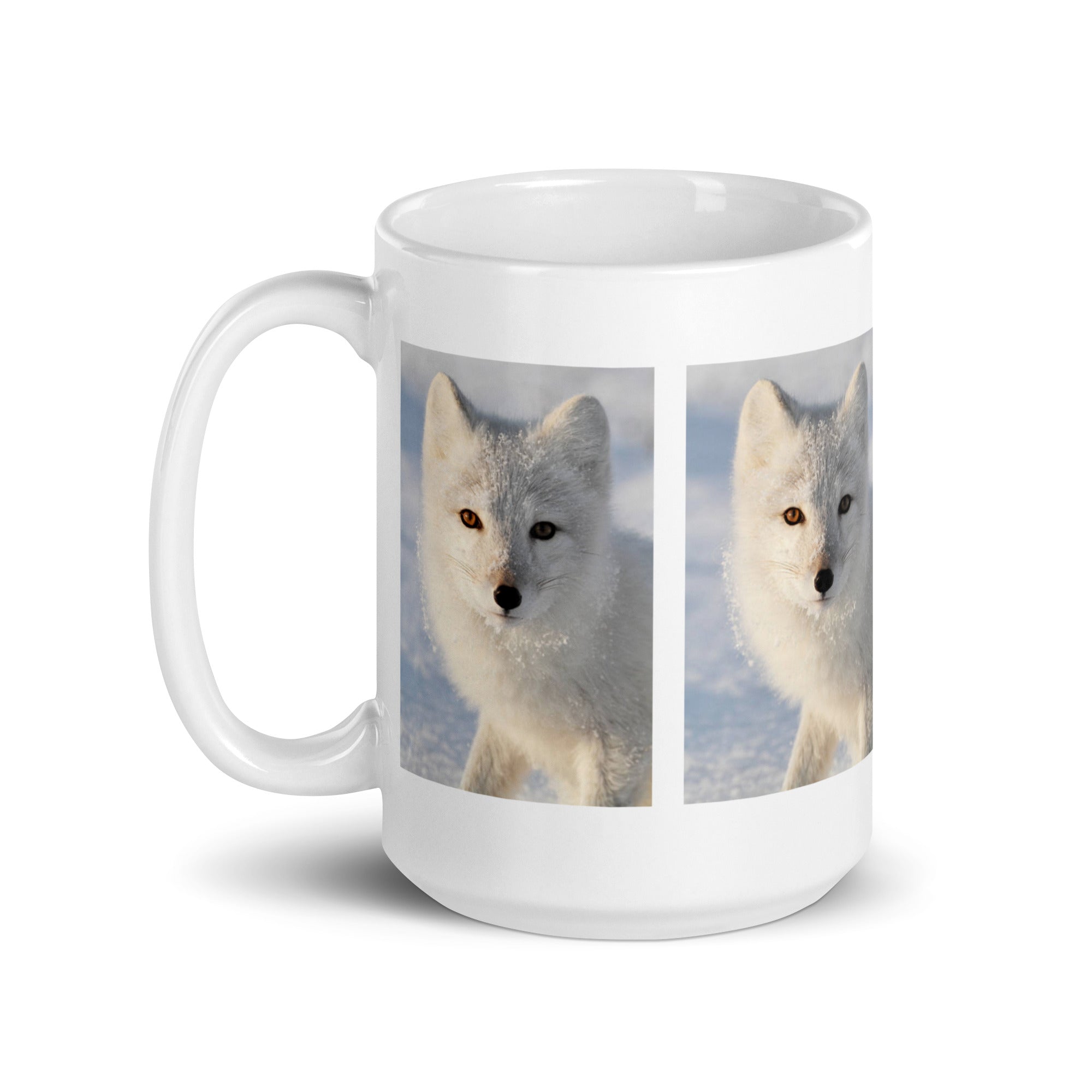 "Arctic Fox Mug #1: The Winter Wanderer (Ceramic)"