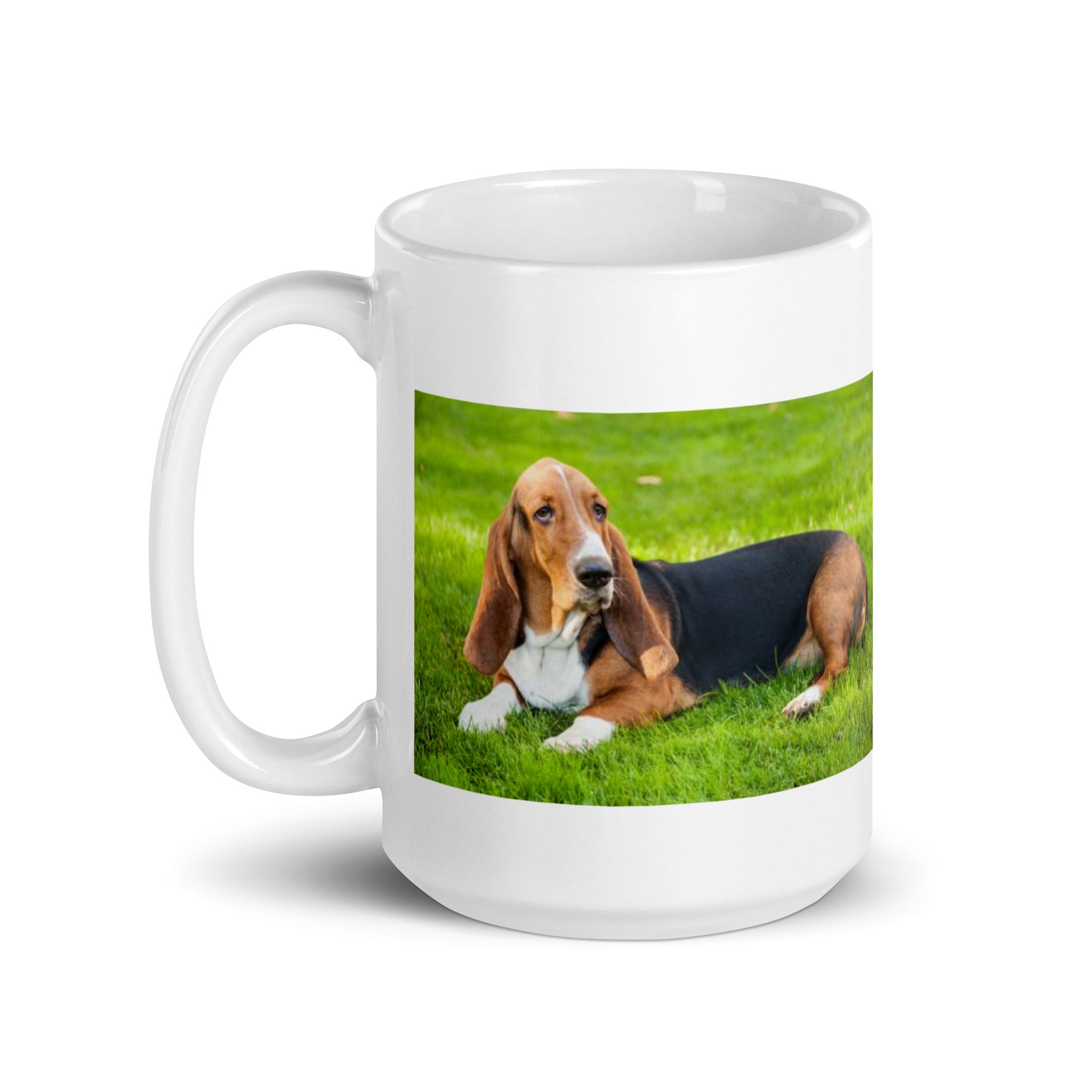 "Basset Hound Mug #1: The Low-Rider Scent Sleuth (Ceramic)"