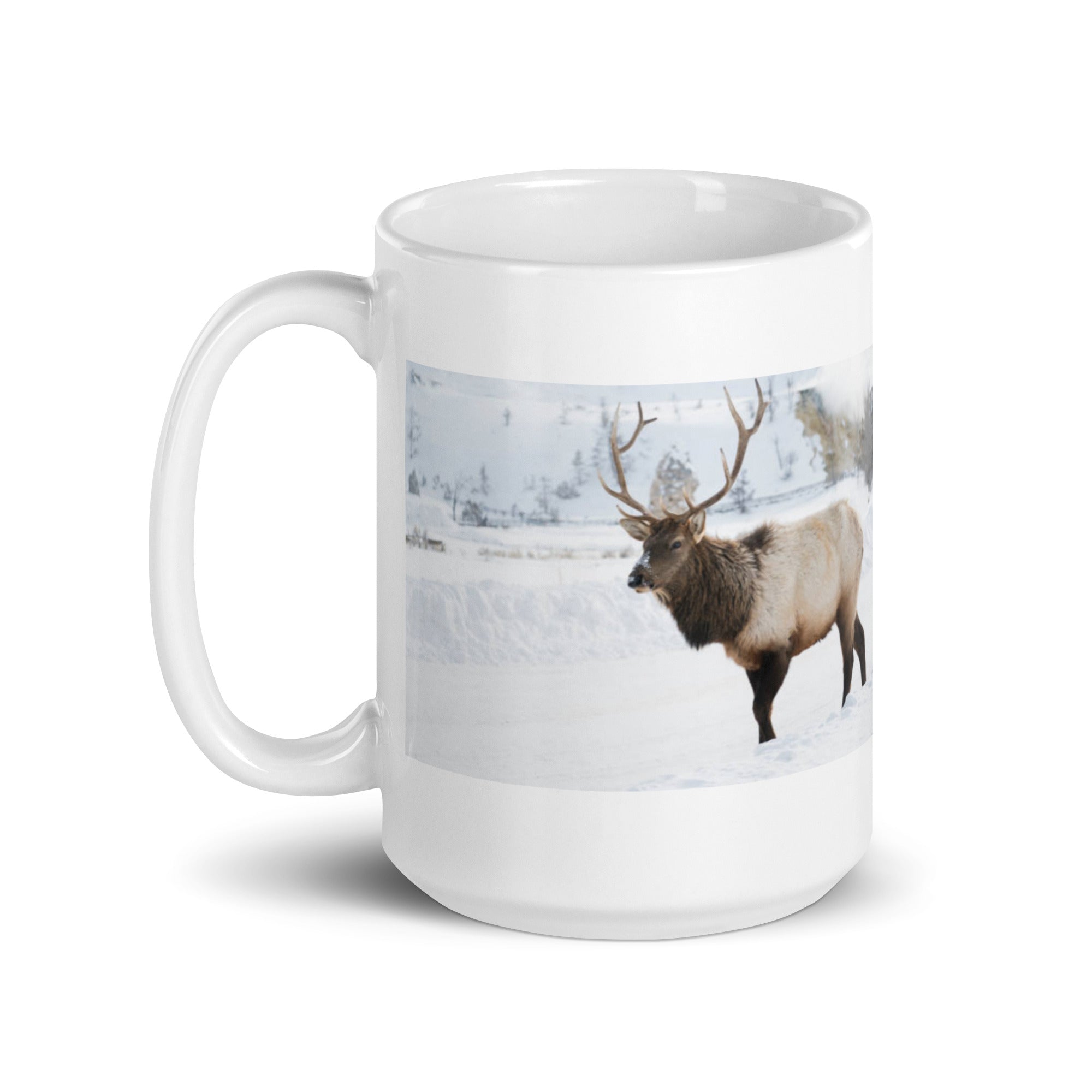 "Elk Mug #1: The Antlered Monarch (Ceramic)"