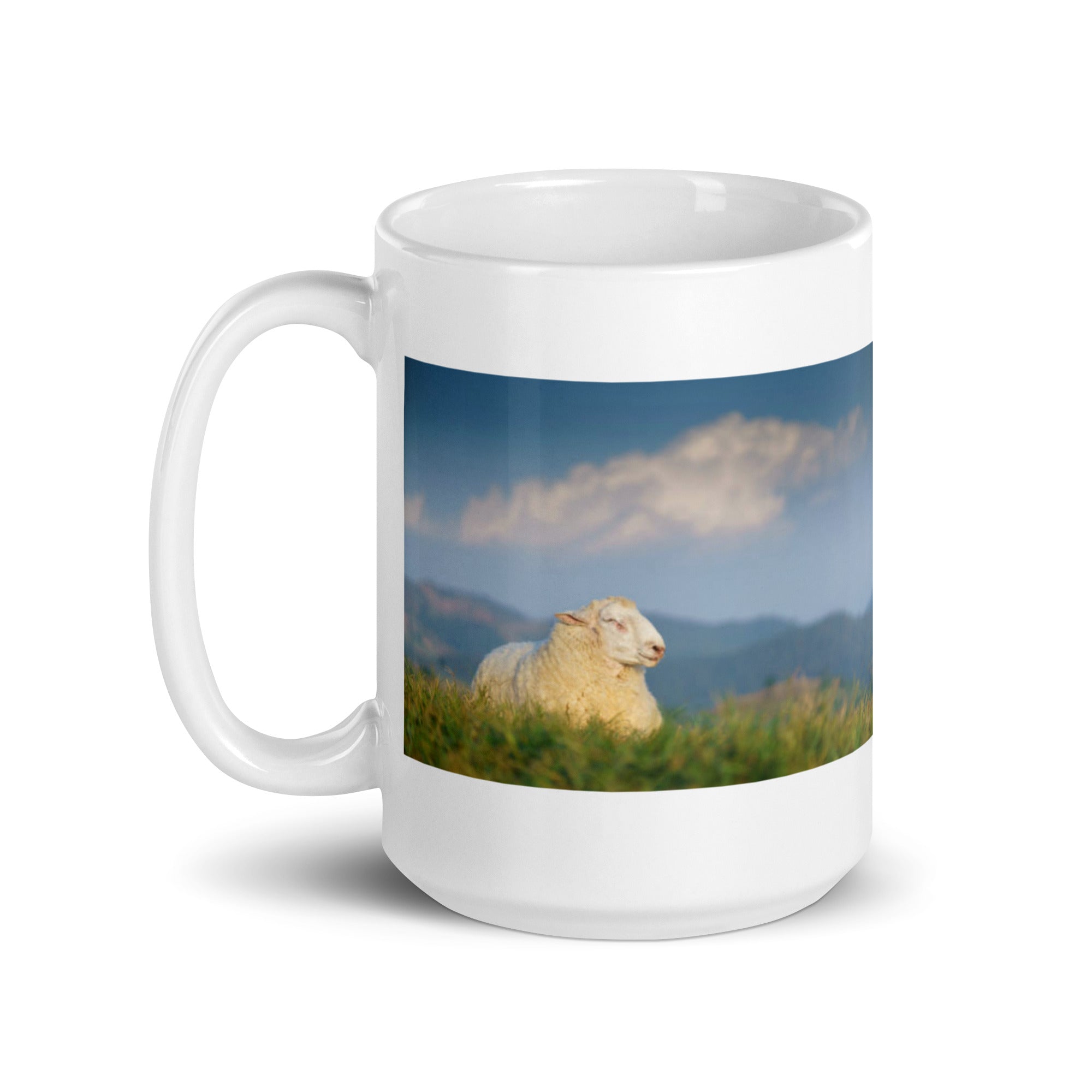 "Sheep Mug #1: The Flock's Follower (Ceramic)"