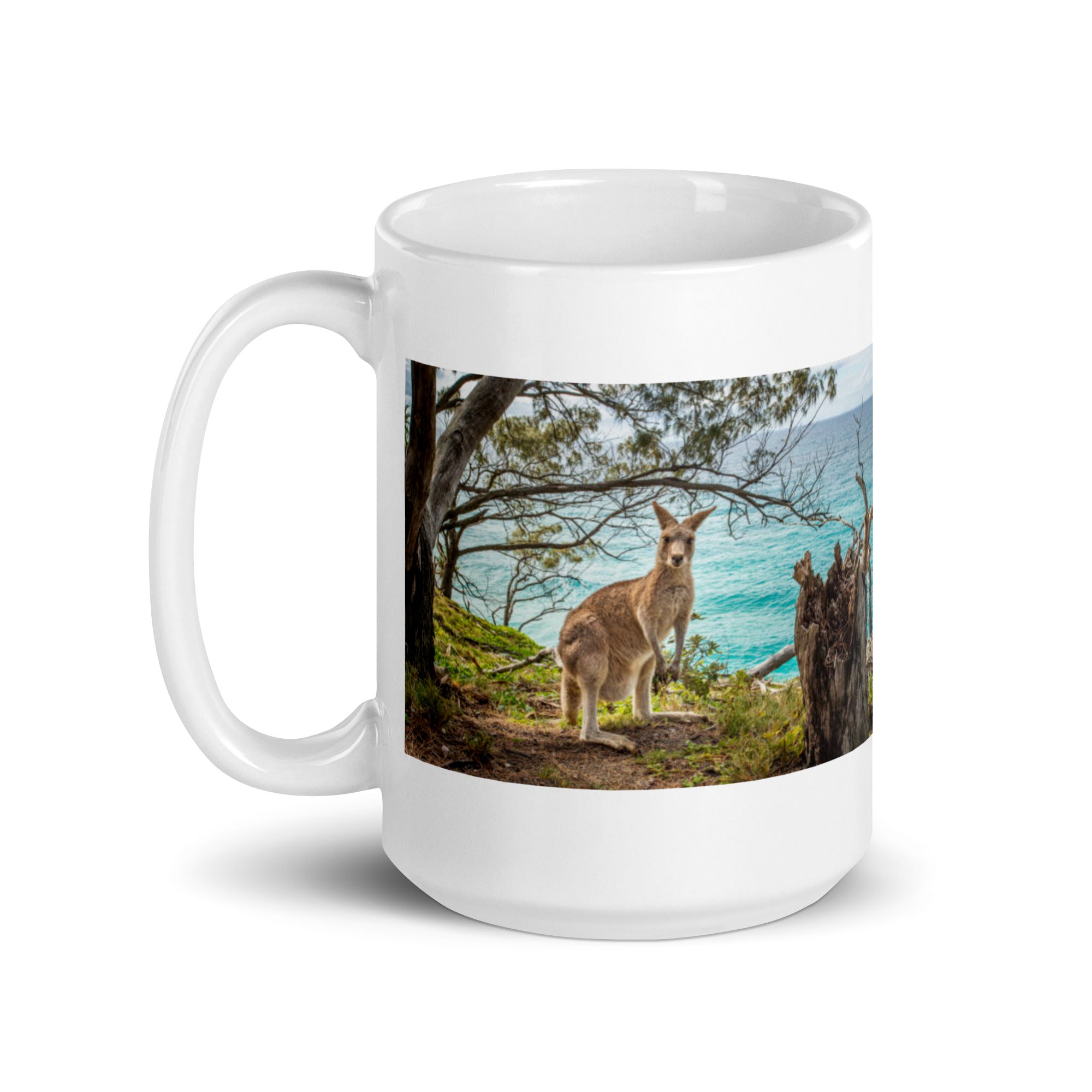 "Kangaroo Mug #1: The Bounding Boxer (Ceramic)"