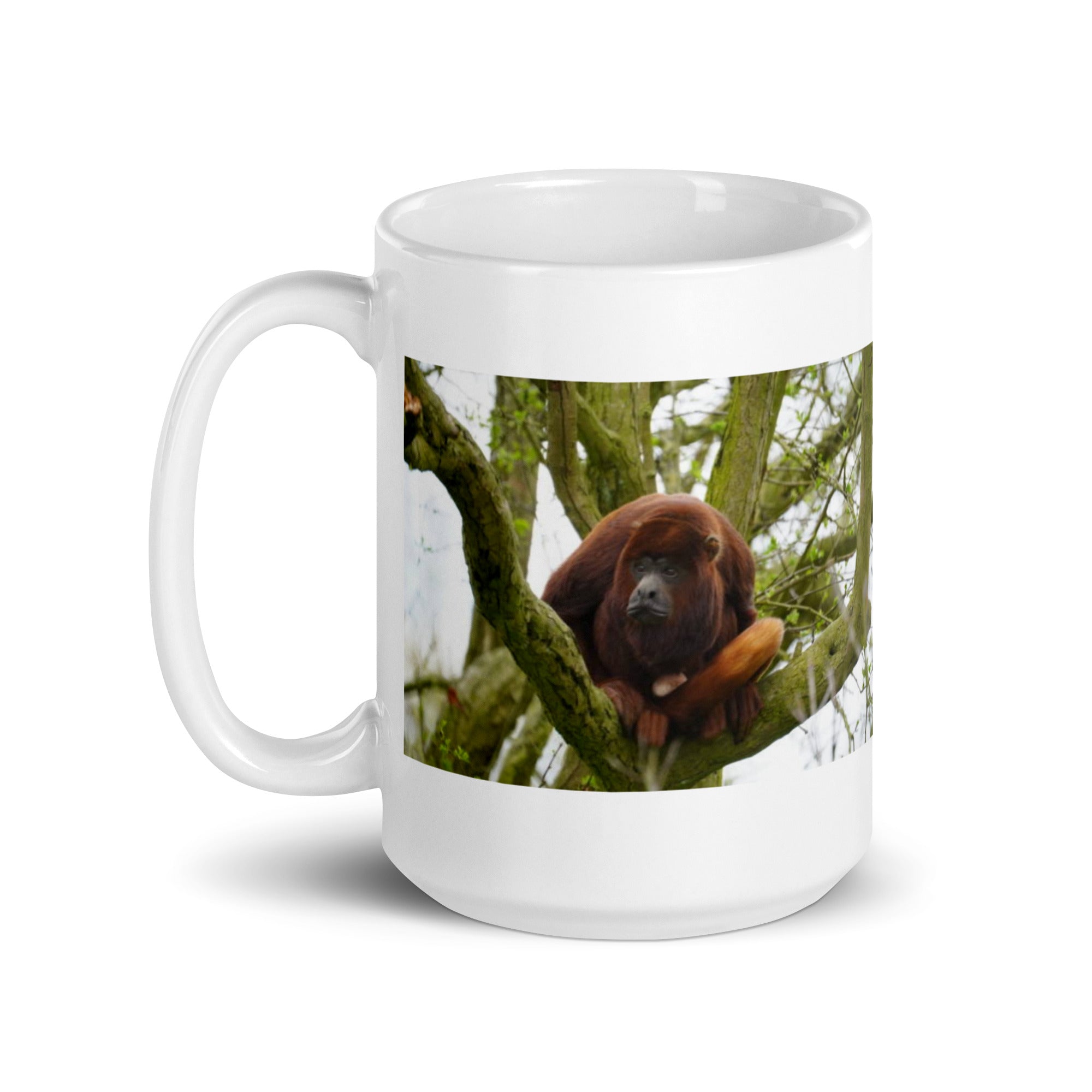 "Howler Monkey Mug #1: The Rainforest Vocalist (Ceramic)"