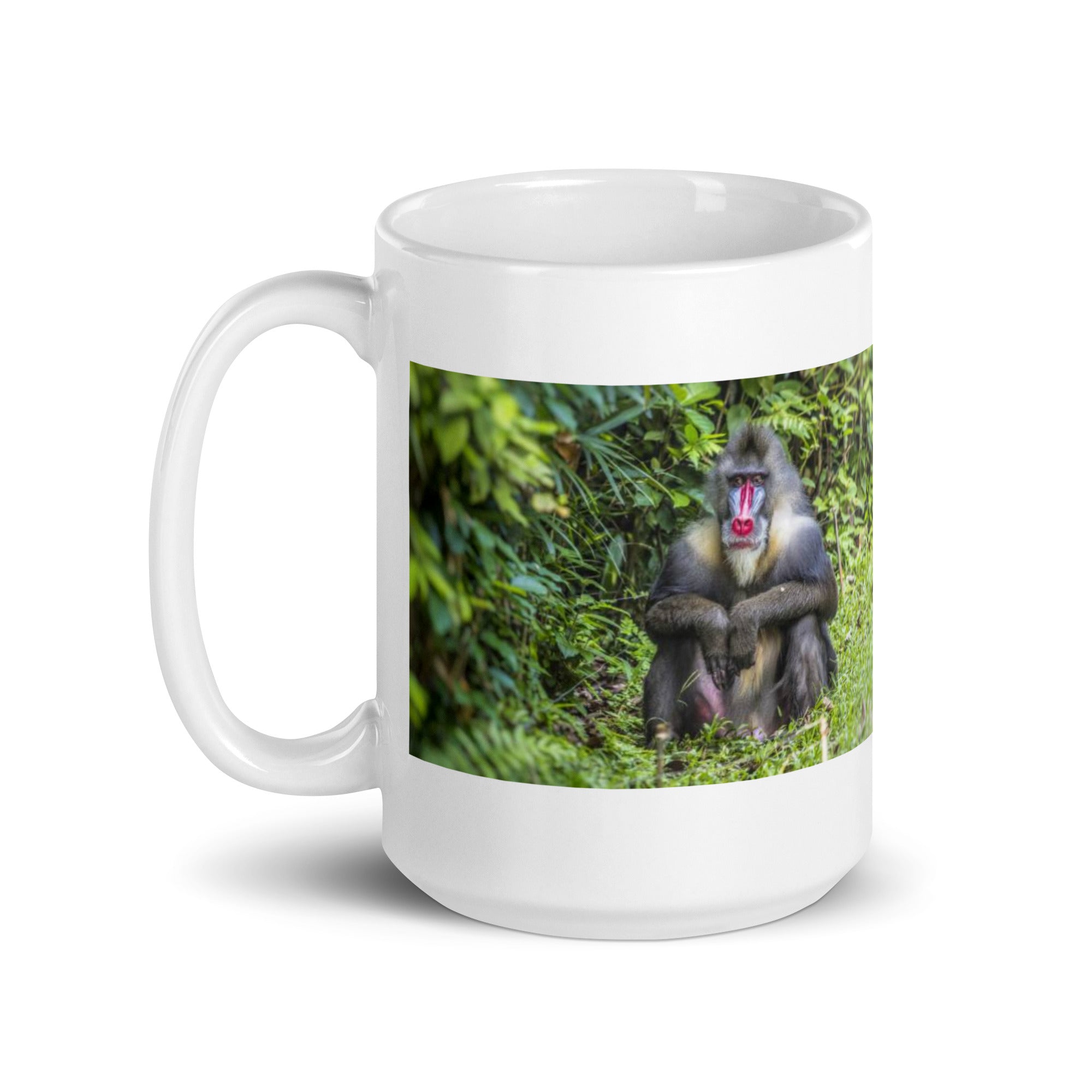 "Mandrill Mug #1: The Colorful Primate (Ceramic)"