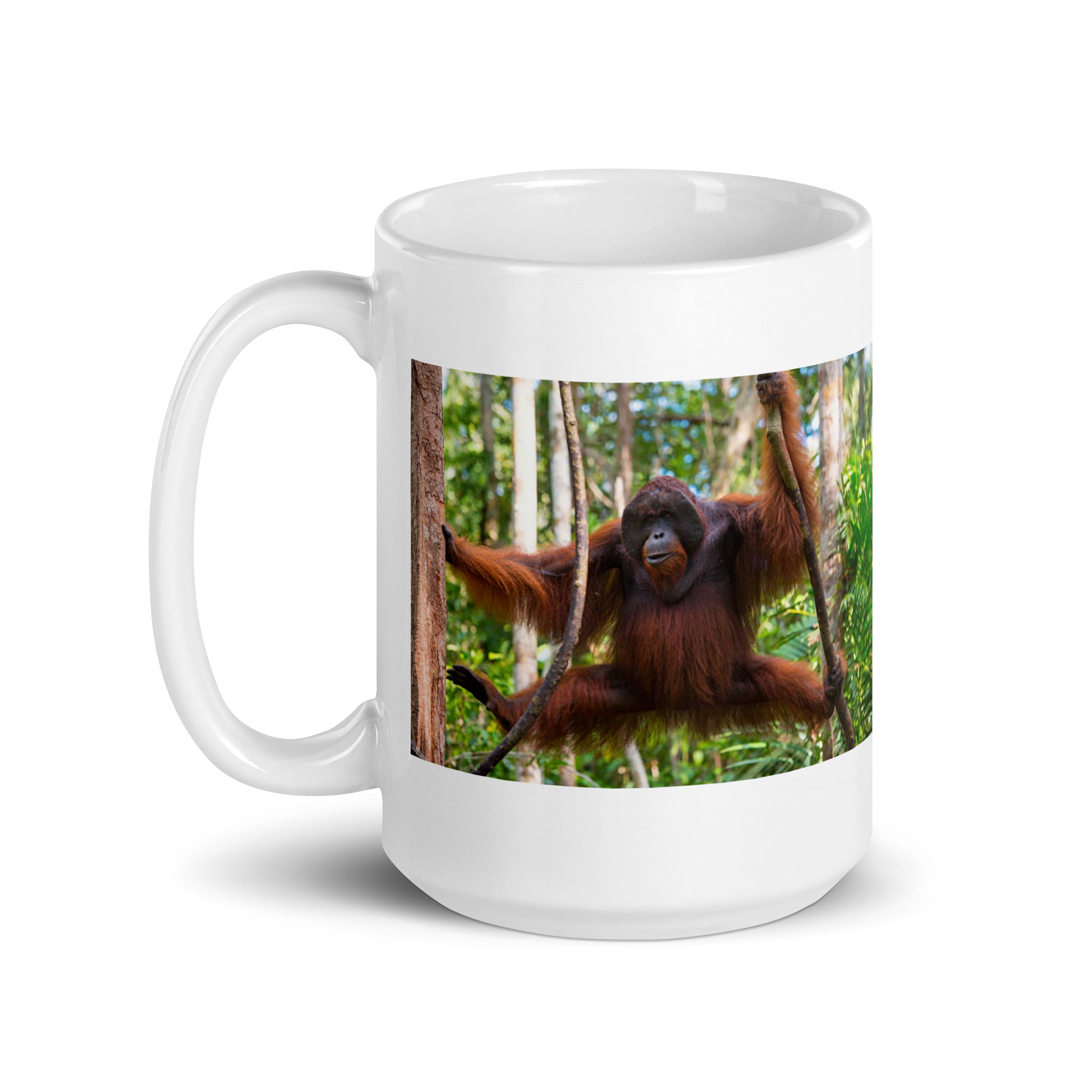 "Orangutan Mug #1: The Gentle Tree Dweller (Ceramic)"