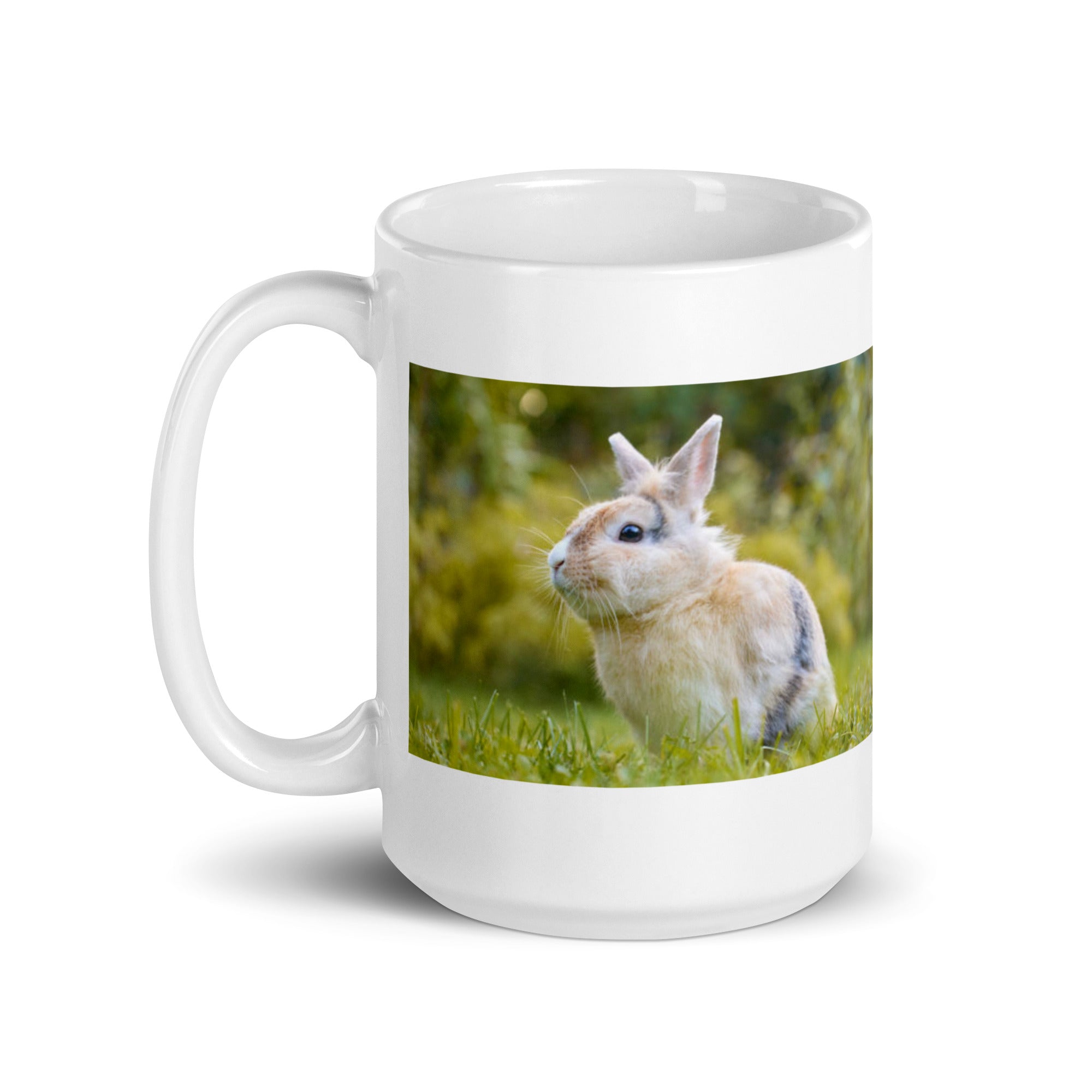 Rabbit and Hare Mug #1: The Leaping Lagomorphs (Ceramic)