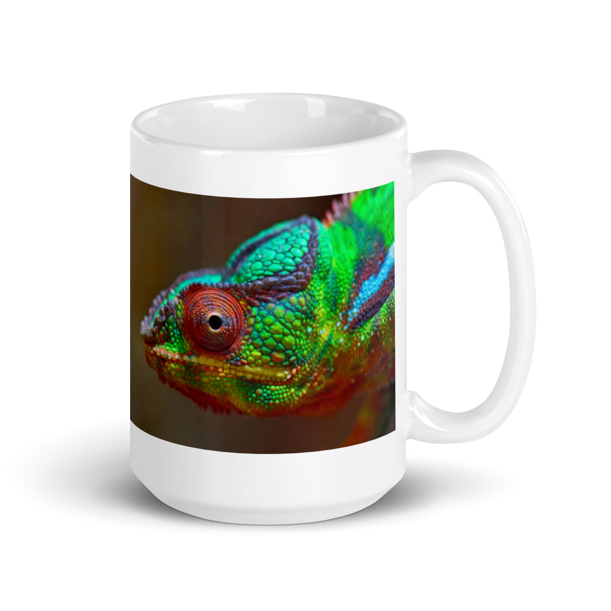 "Chameleon Mug #1:  Color and Adaptability of the Wild  (Ceramic)"