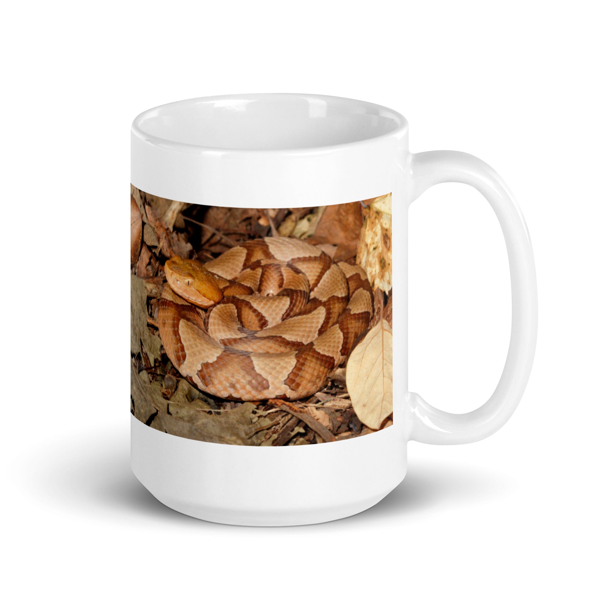 "Copperhead Mug #1: Elegance and Stealth of the Forest  (Ceramic)"