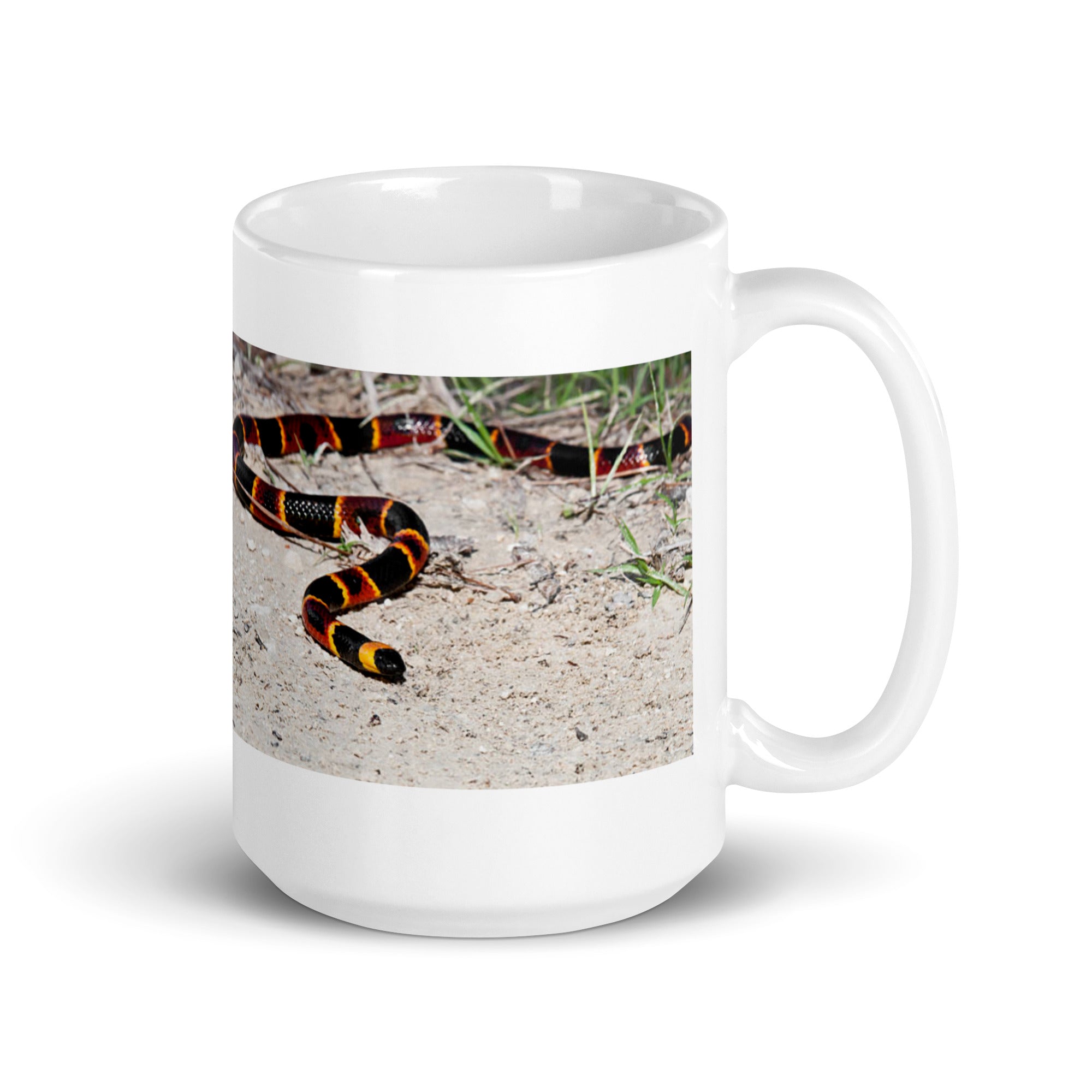 "Coral Snake Mug #1: Vibrant Beauty of the Wild  (Ceramic)"