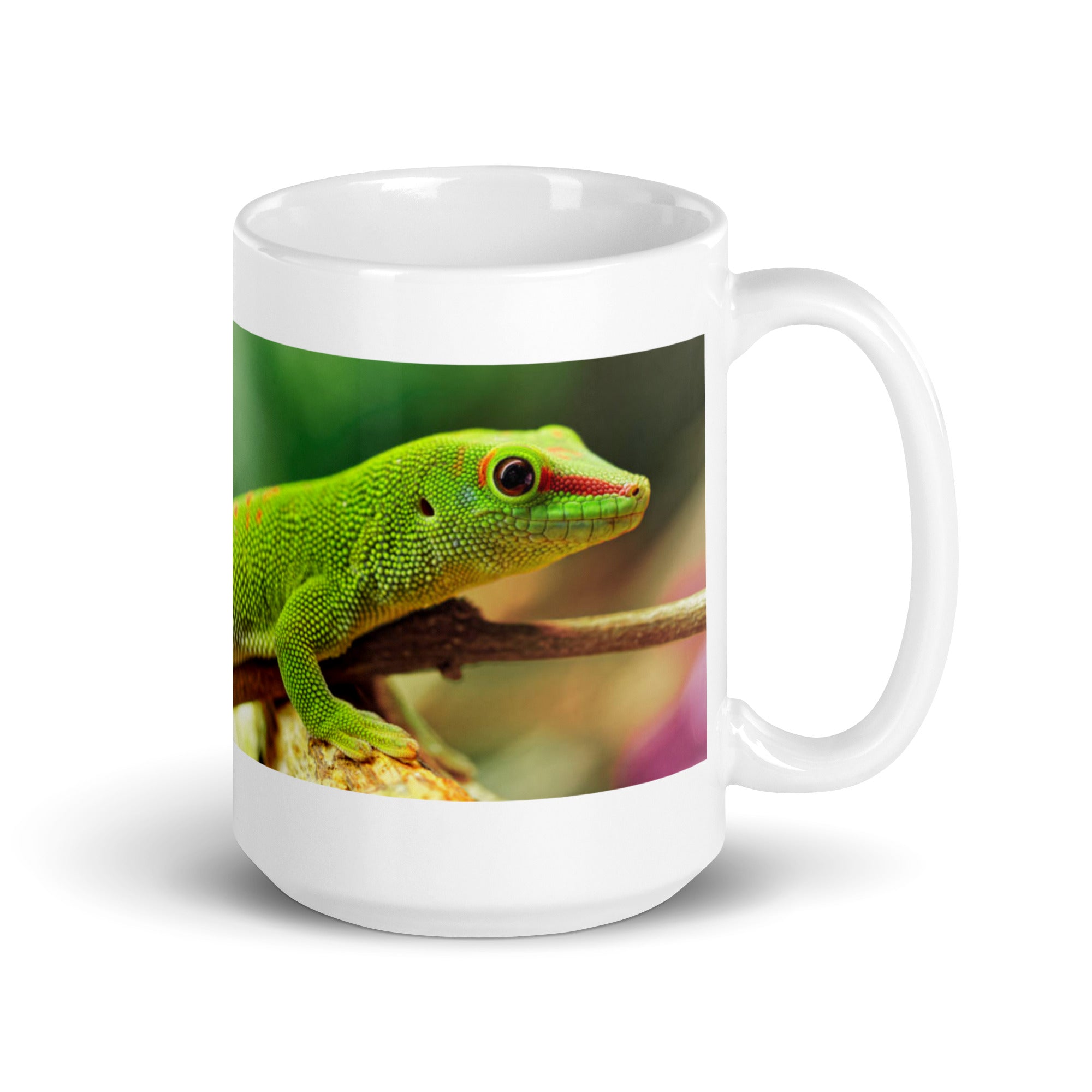 "Gecko Mug #1:  Charm and Agility of the Tropics  (Ceramic)"