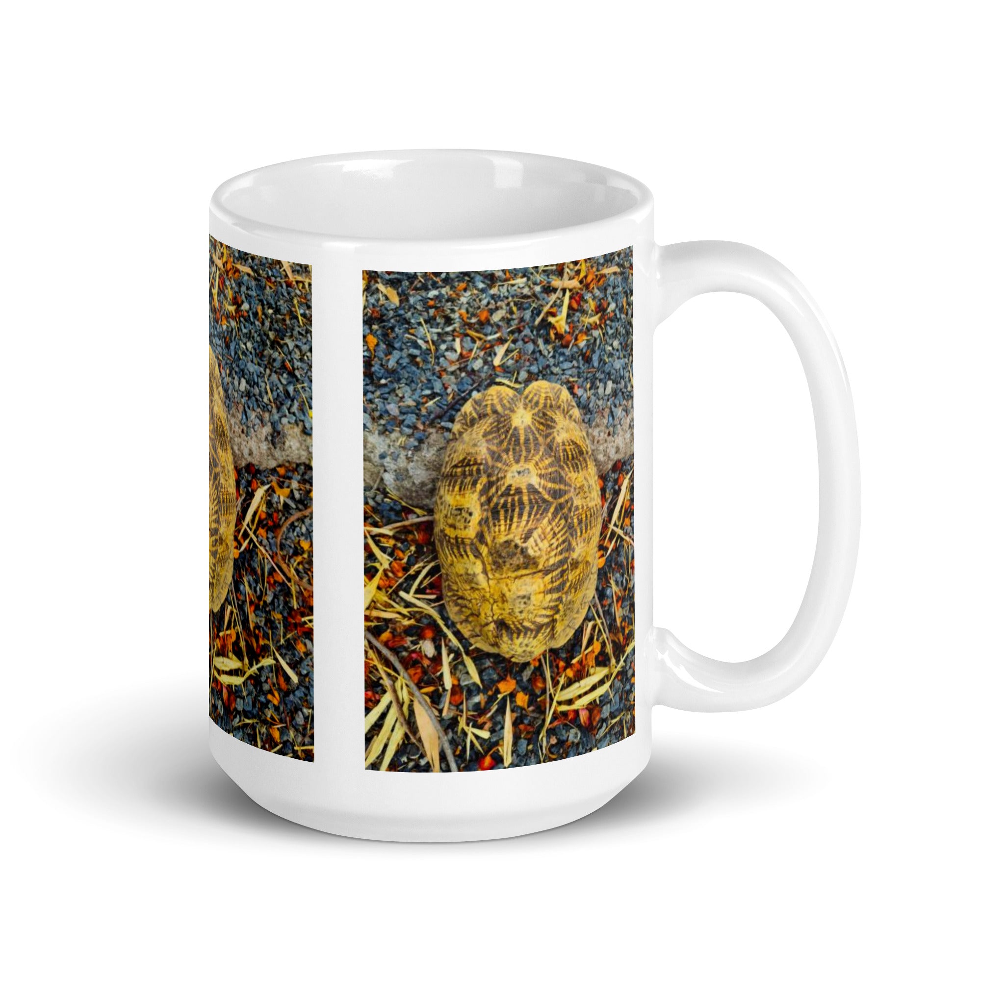 "Geometric Tortoise Mug #1:  Elegance of Nature’s Geometry  (Ceramic)"