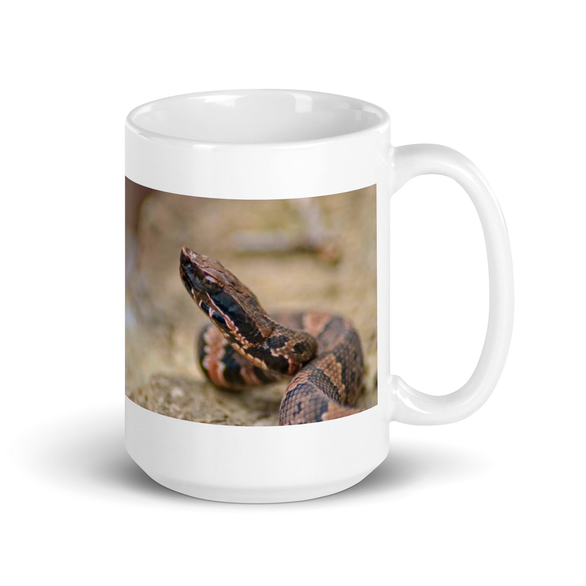 "Moccasin  Mug #1:  Stealth and Strength of the Swamp (Ceramic)"