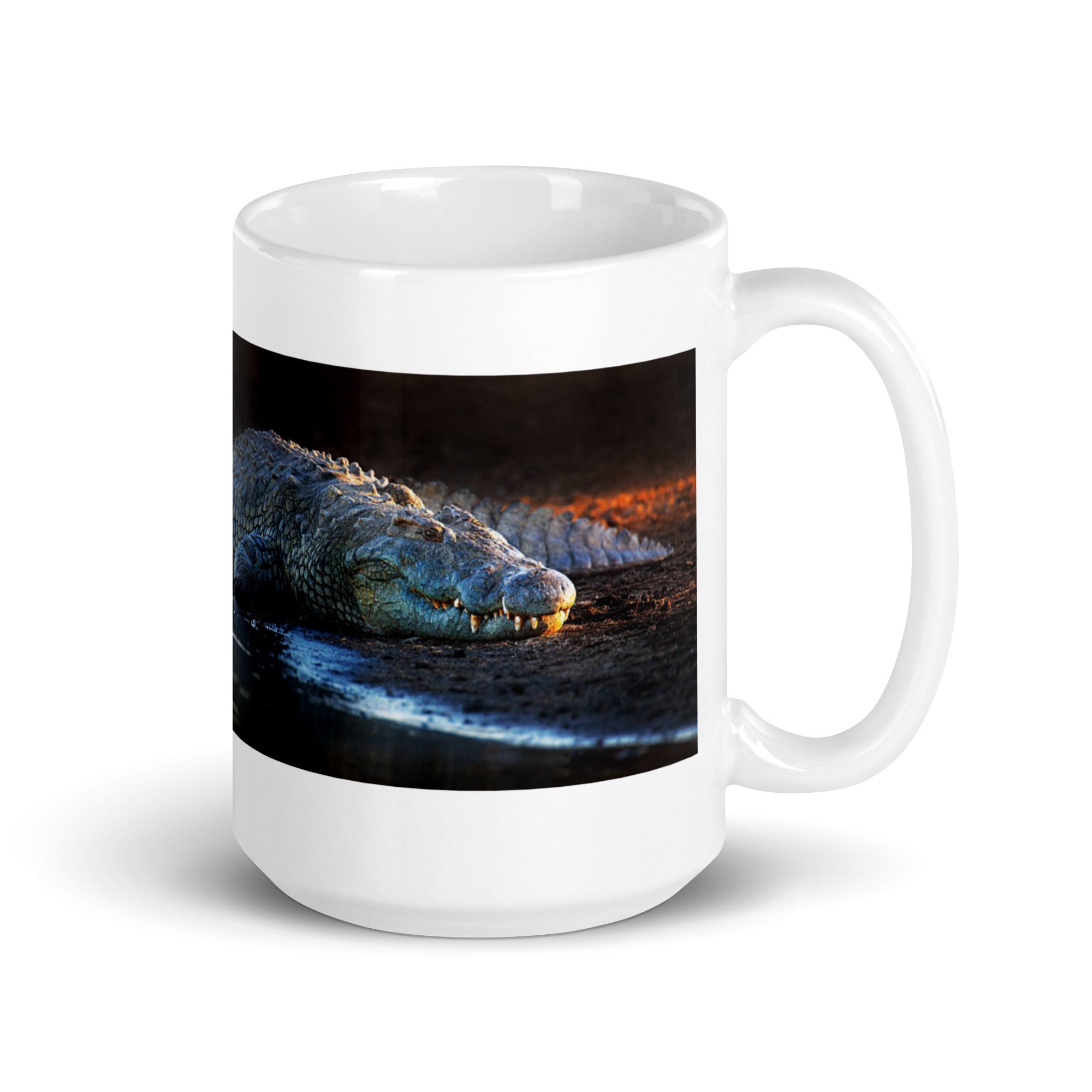 "Nile Crocodile Mug #1:  Power and Majesty of the African Waters  (Ceramic)"