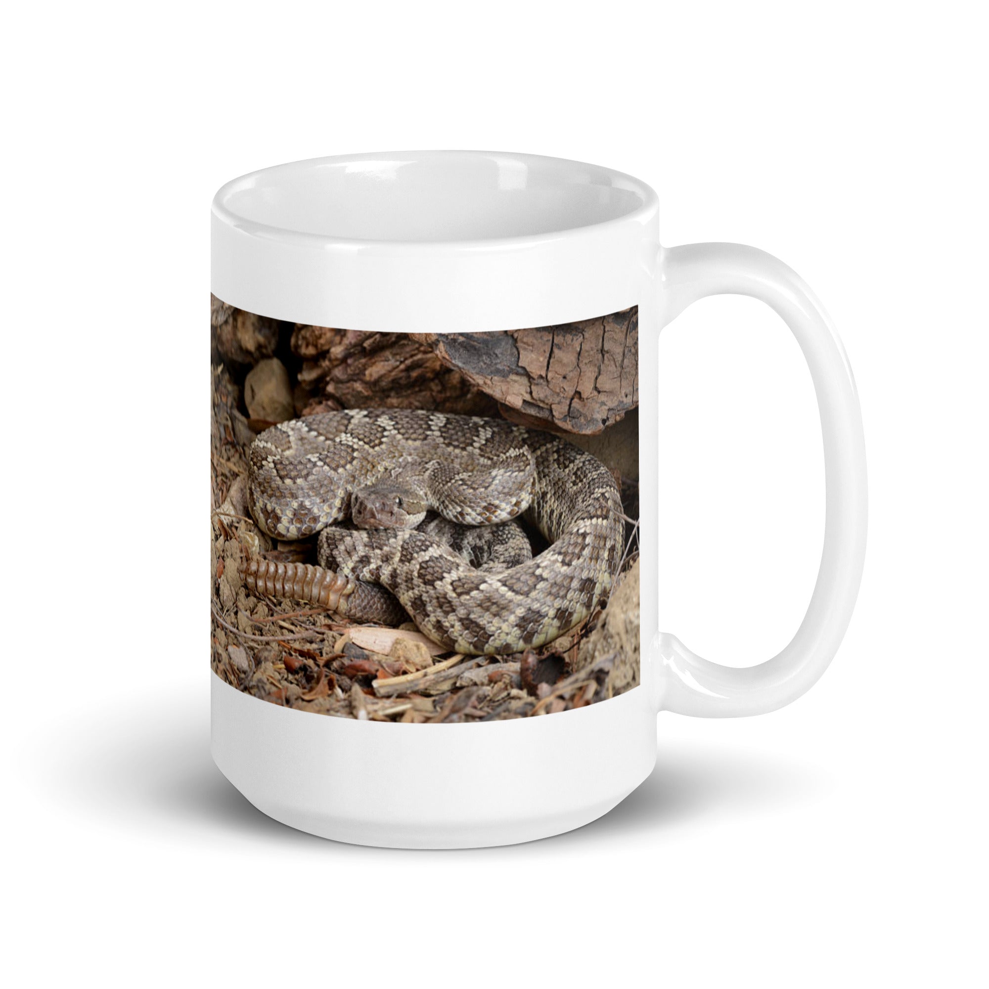 "Rattlesnake Mug #1: Power and Warning of the Desert  (Ceramic)"