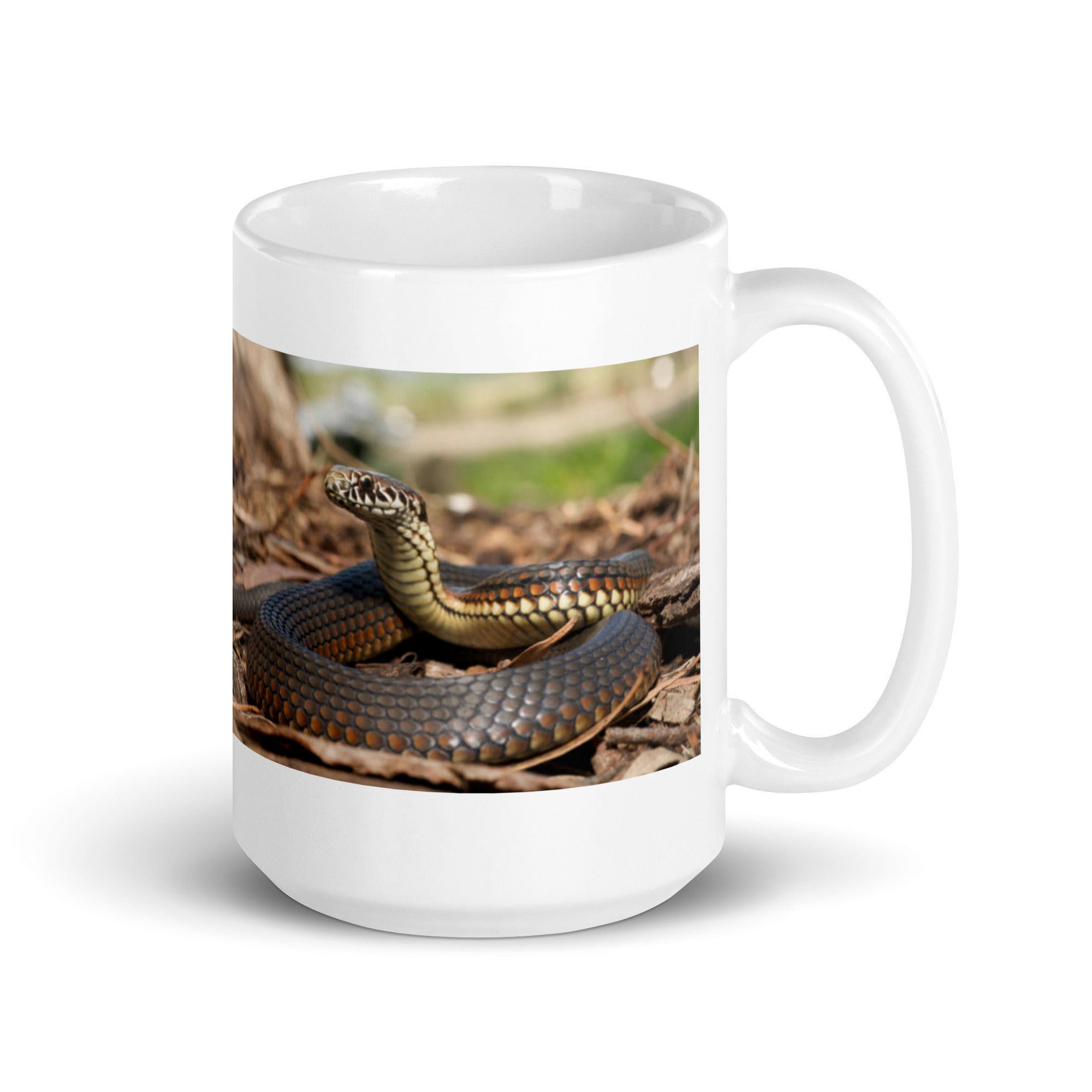 "Snake Mug #1:  Elegance and Mystery of the Reptile World  (Ceramic)"