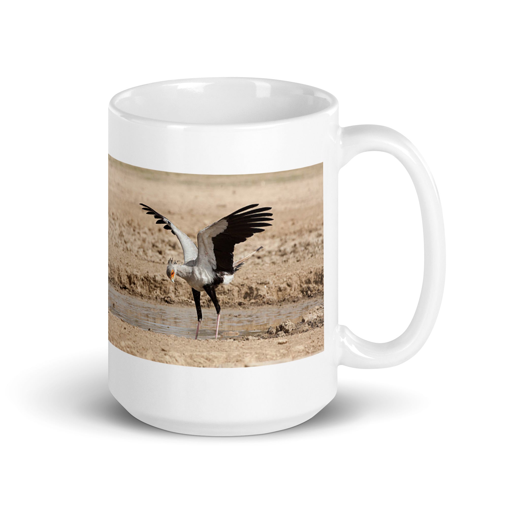 "Secretary Bird Mug #1: The Serpent Stomper (Ceramic)"