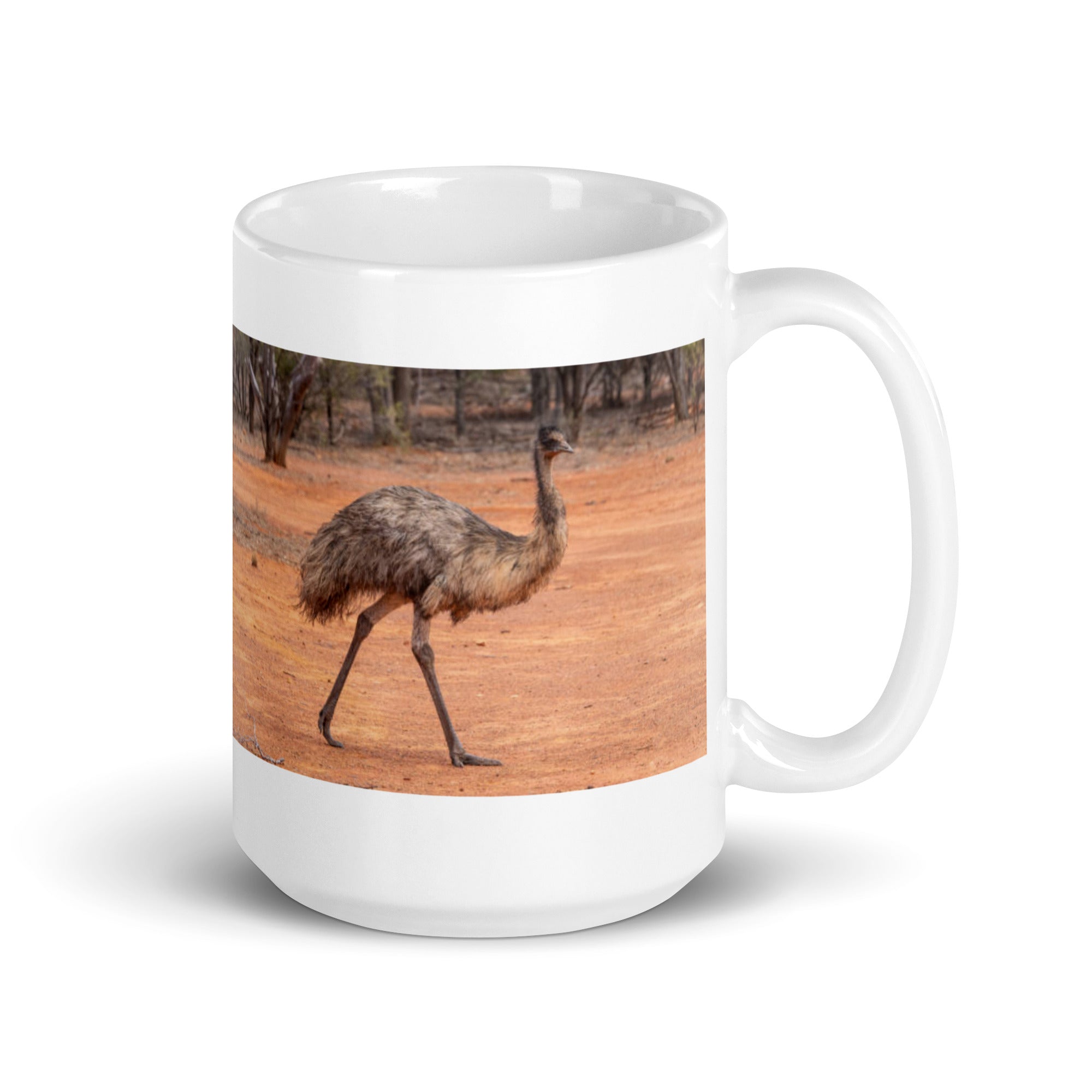 "Emu Mug #1: The Flightless Strider (Ceramic)"