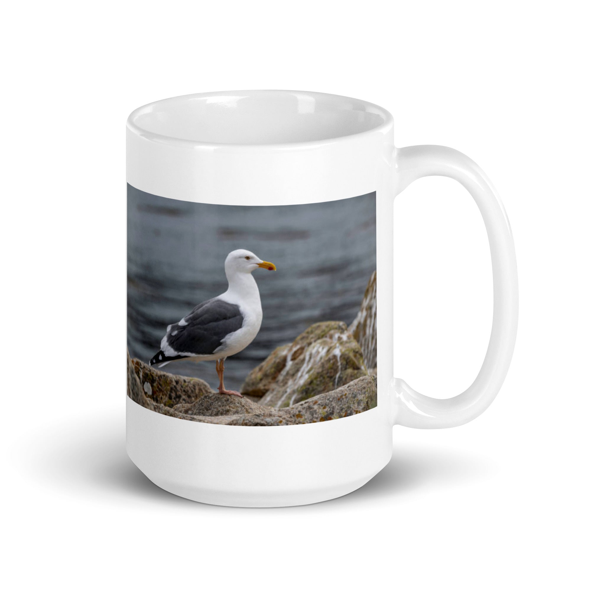 "Gull Mug #1: The Coastal Scavenger (Ceramic)"