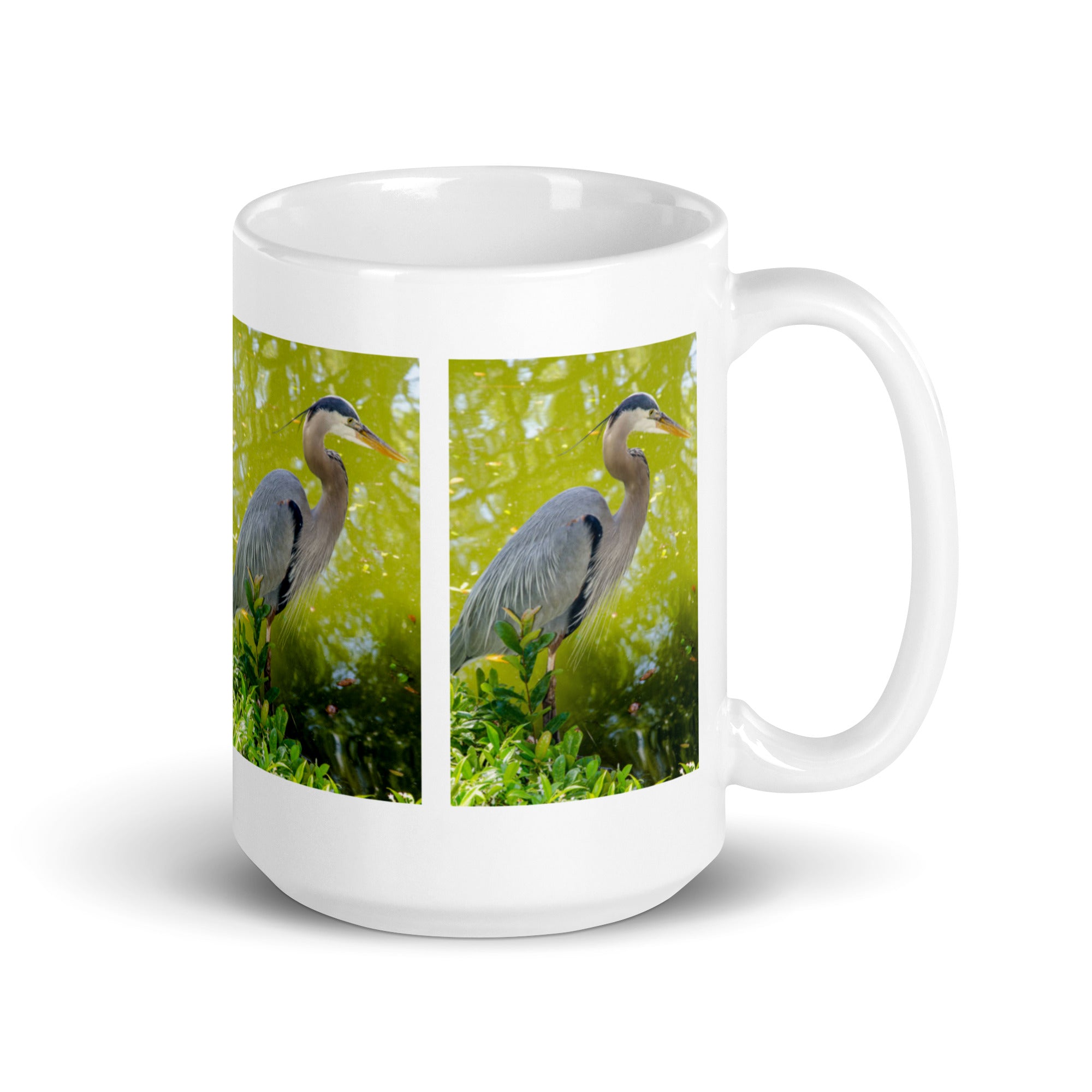 "Heron Mug #1: The Patient Wader (Ceramic)"