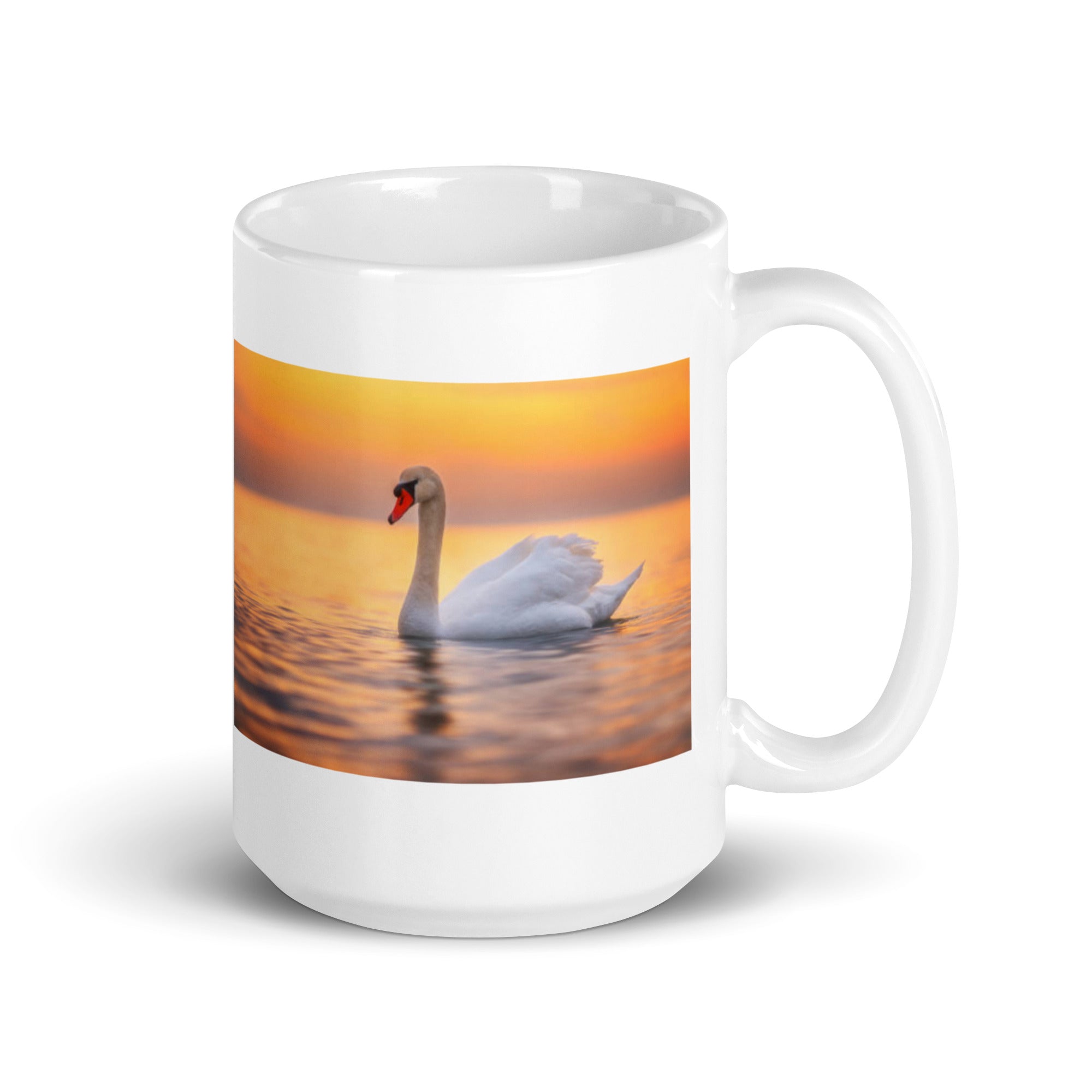 "Swan Mug #1: The Graceful Gliding (Ceramic)"