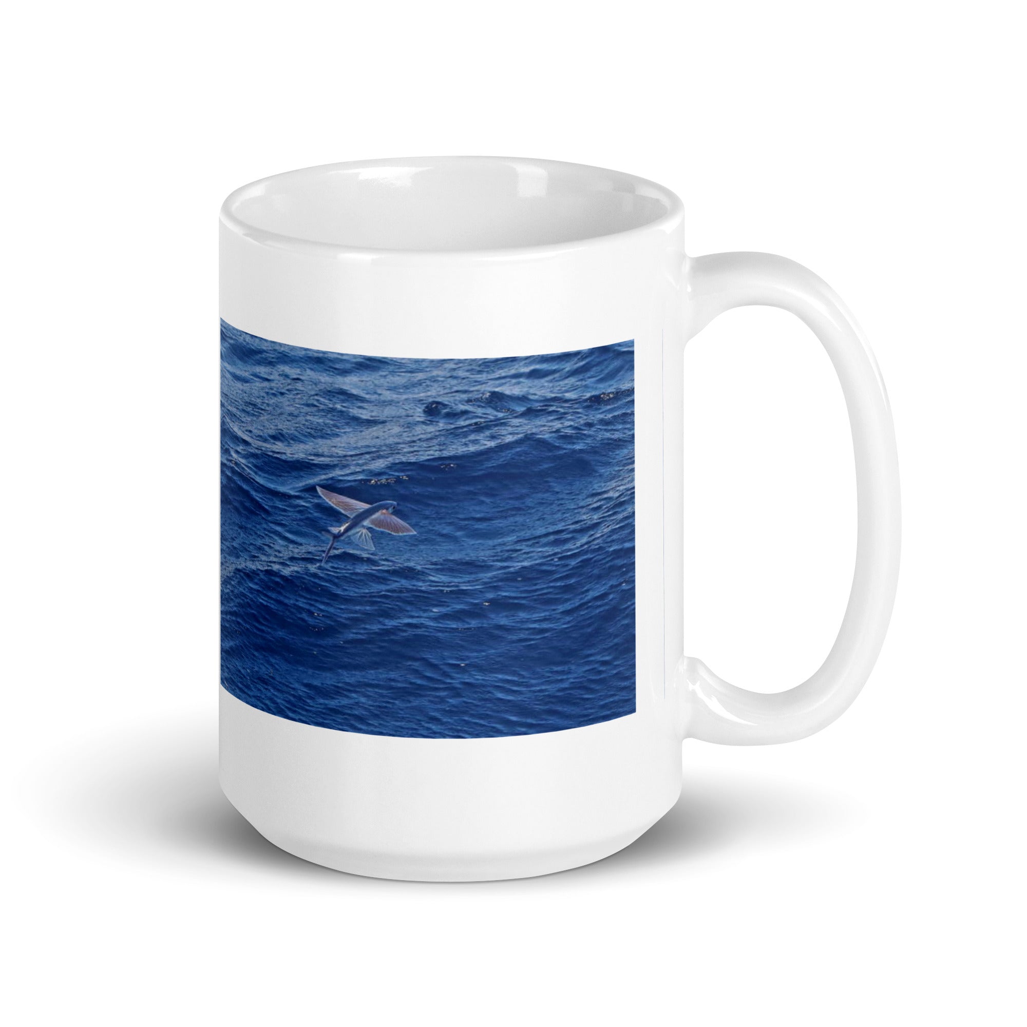 "Flying Fish Mug #1: The Winged Wave Rider (Ceramic)"