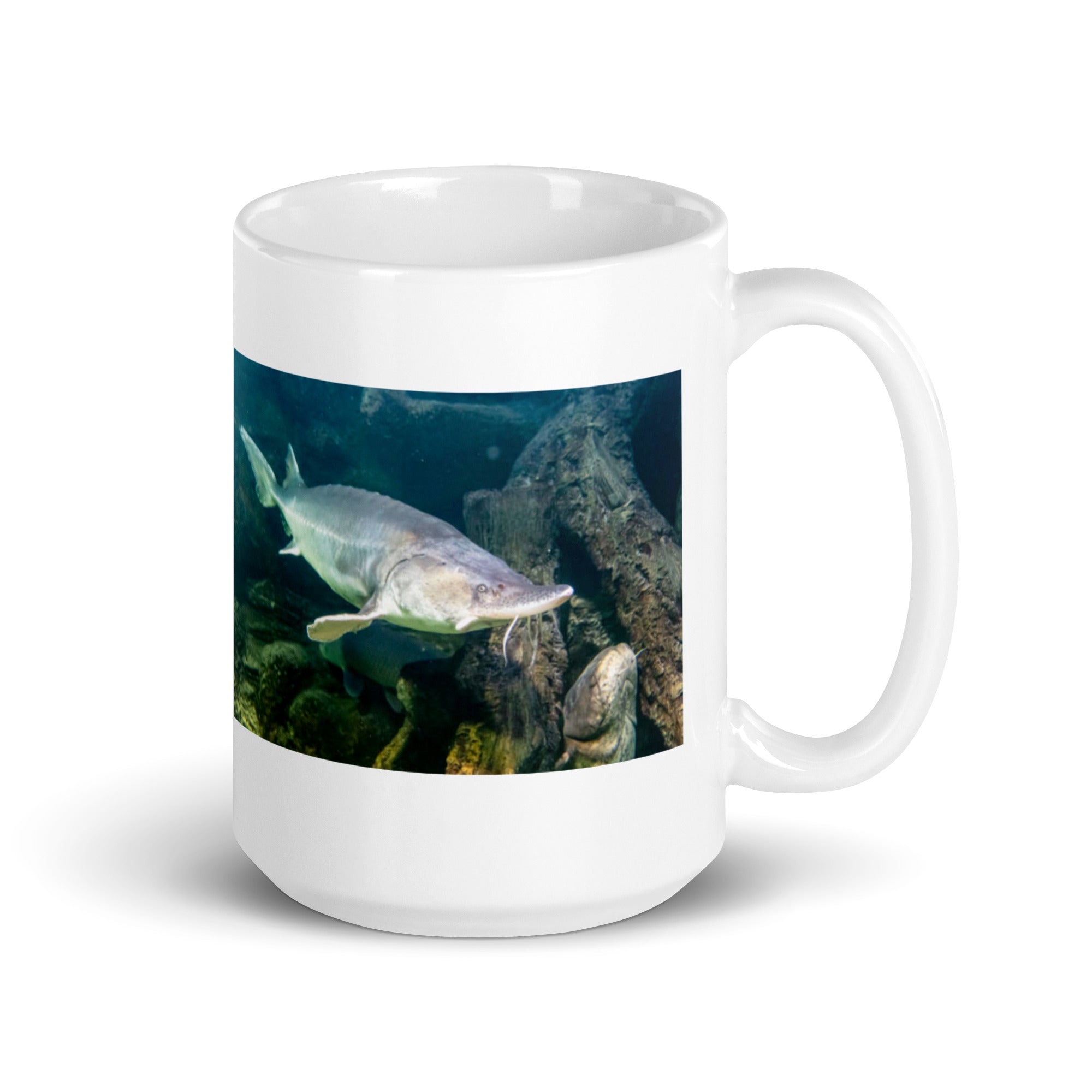 "Sturgeon Mug #1: The Ancient River Giant (Ceramic)"