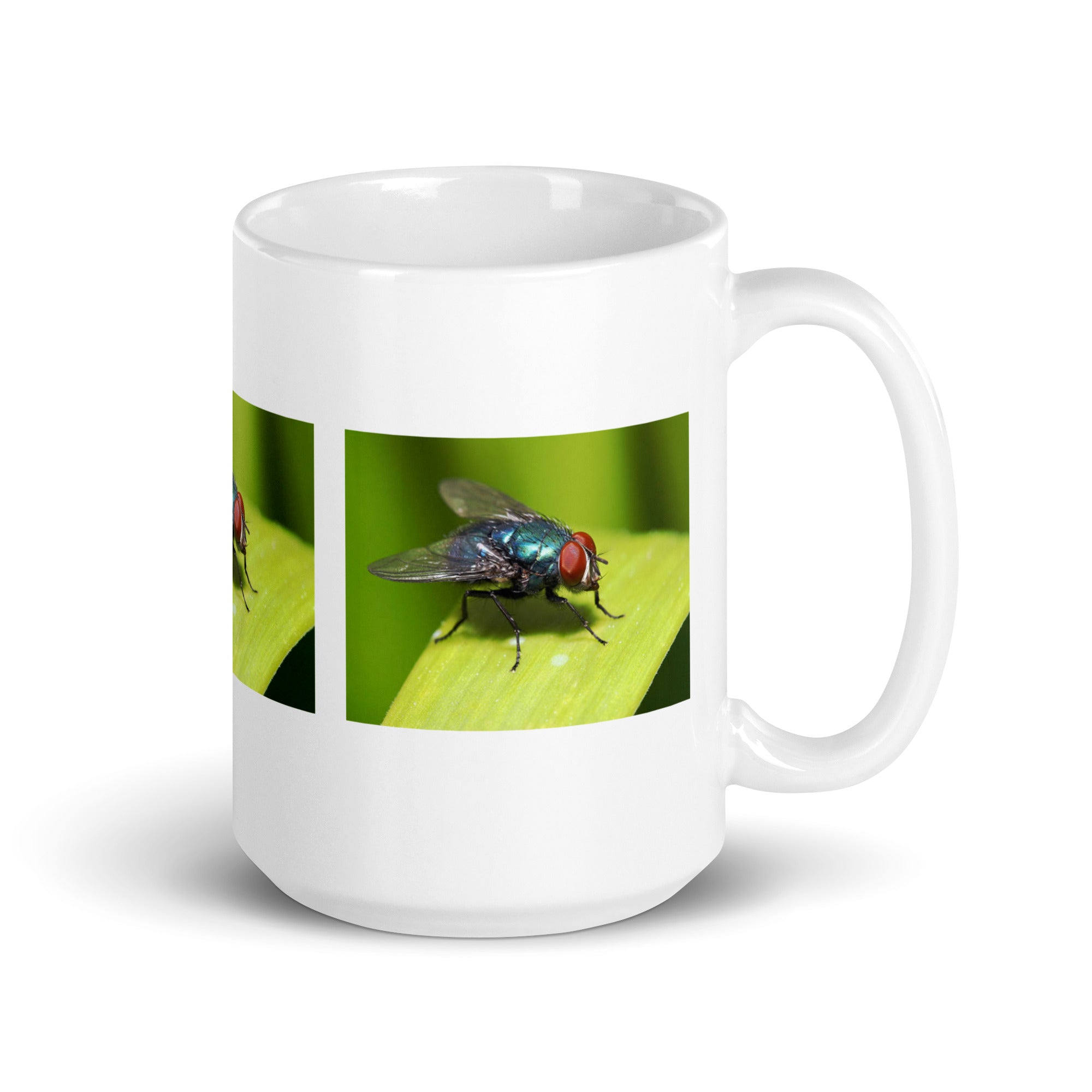 "Fly Mug #1: The Buzzing Pollinator (Ceramic)"