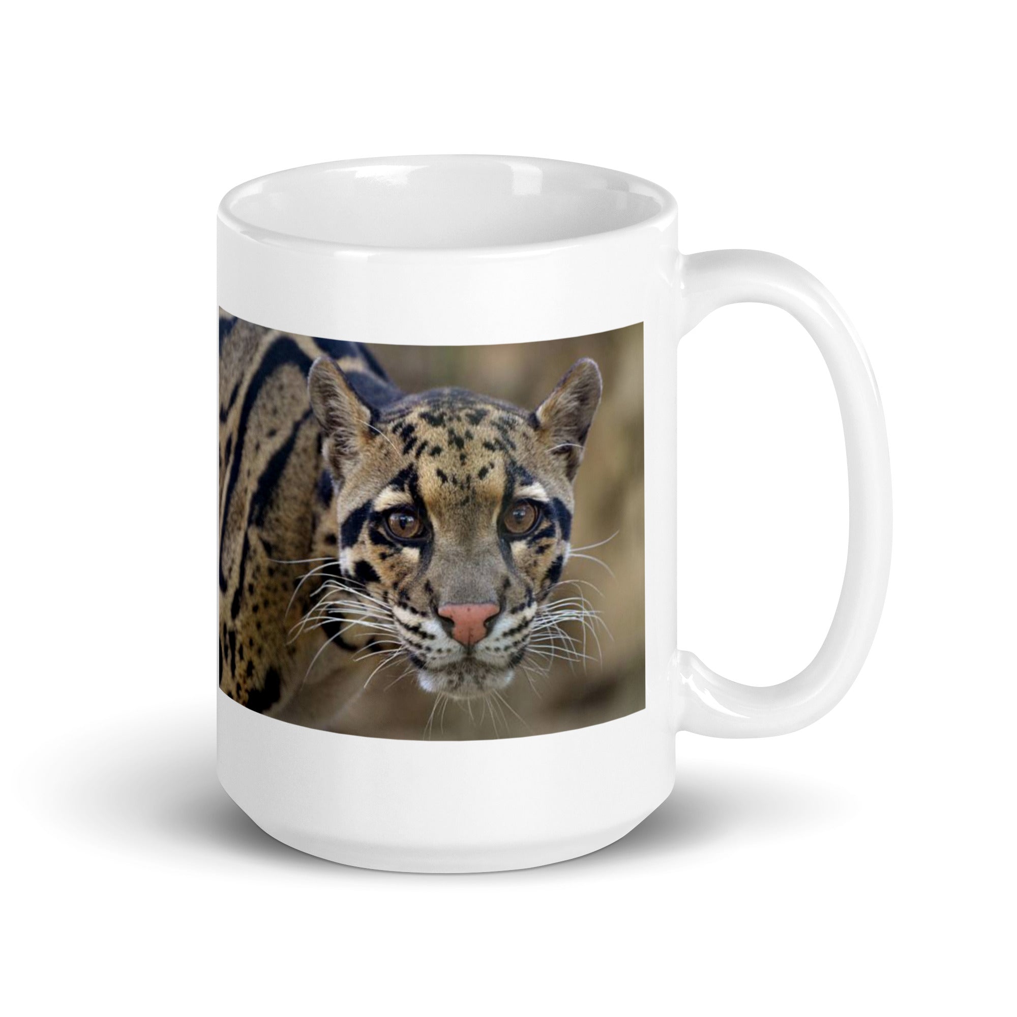 "Clouded Leopard Mug #1: The Enigmatic Climber (Ceramic)"