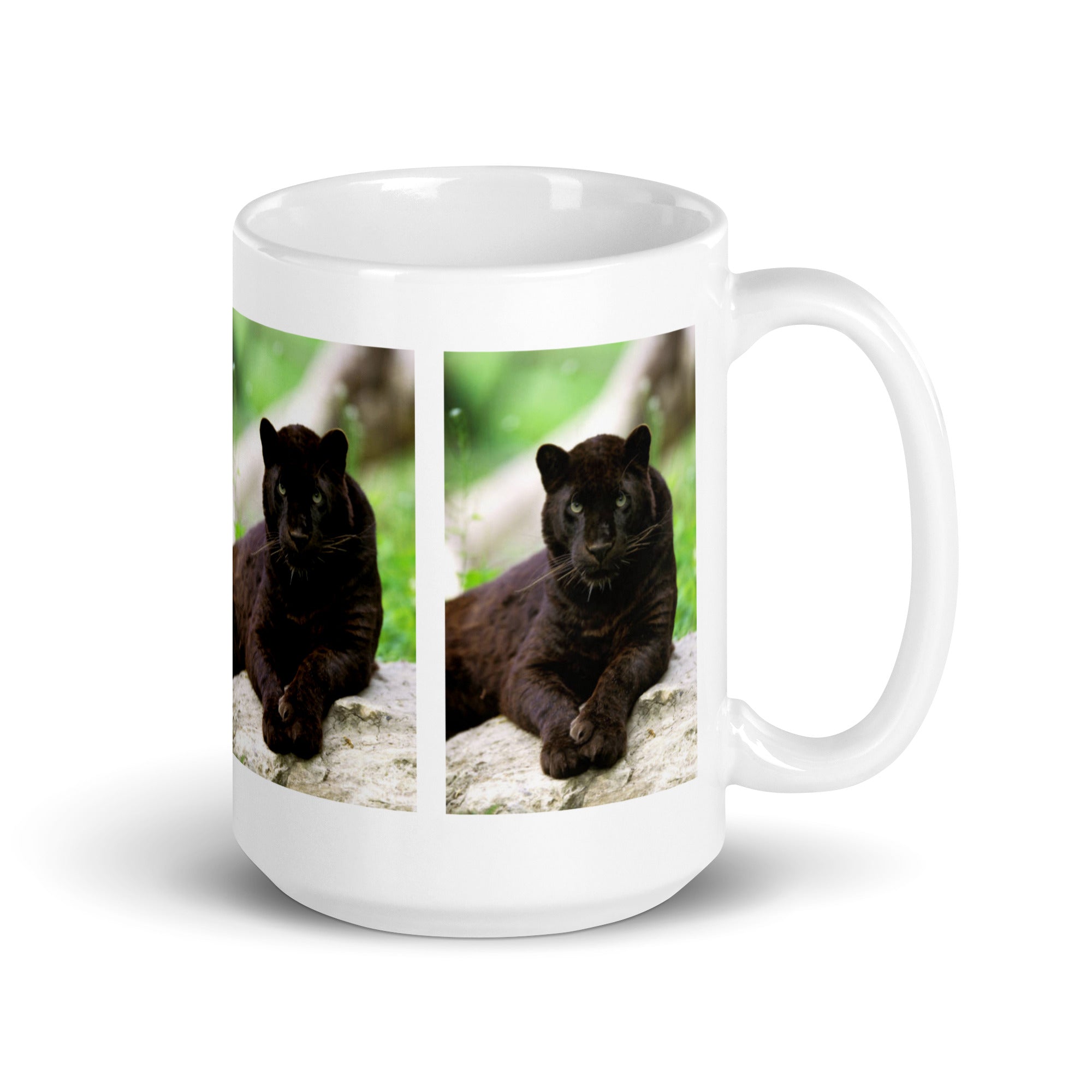 "Black Leopard Mug #1: The Phantom of the Night (Ceramic)"