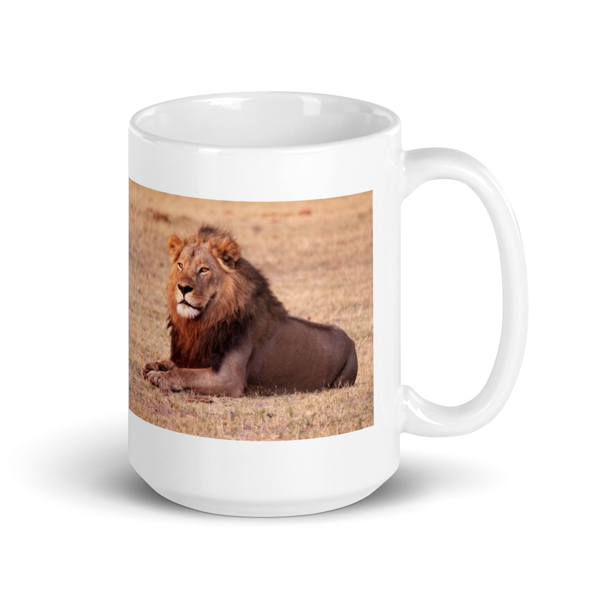 "Lion Mug #1: The King of the Savanna (Ceramic)"