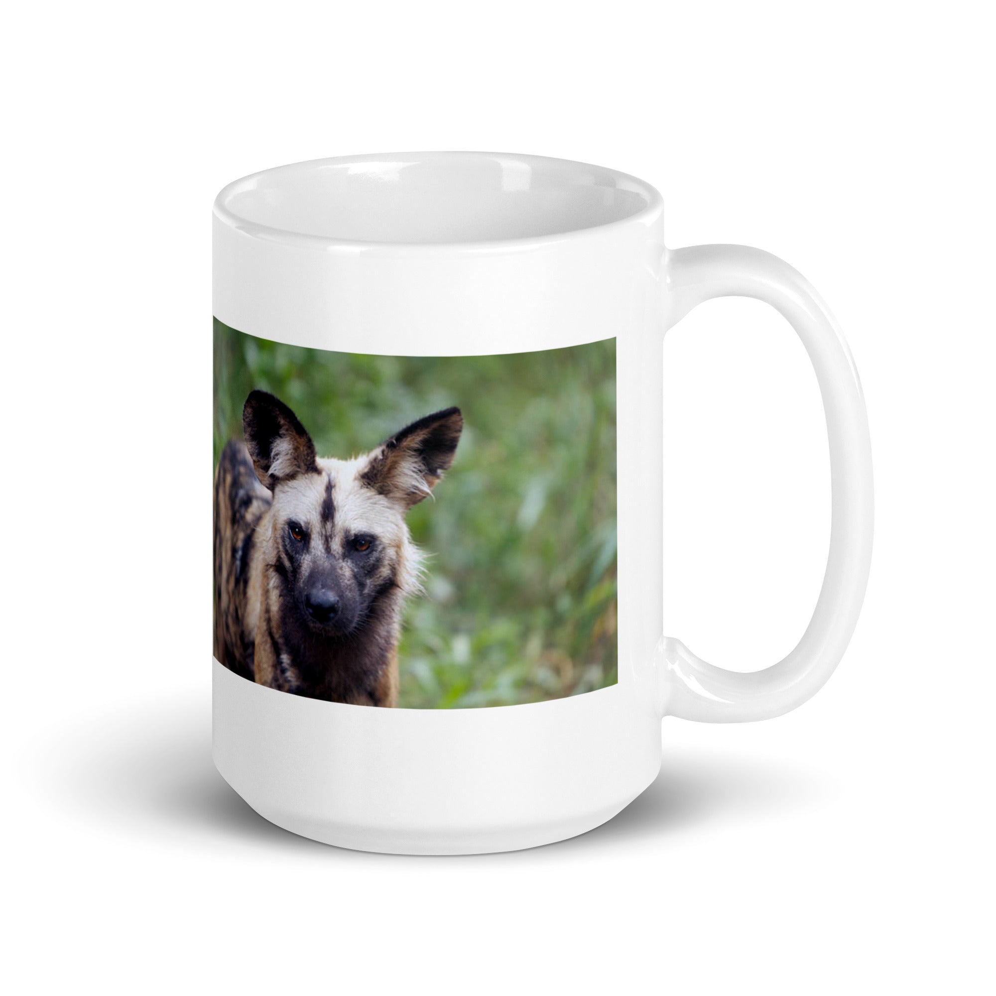 "African Wild Dog Mug #1: The Painted Pack Hunter (Ceramic)"