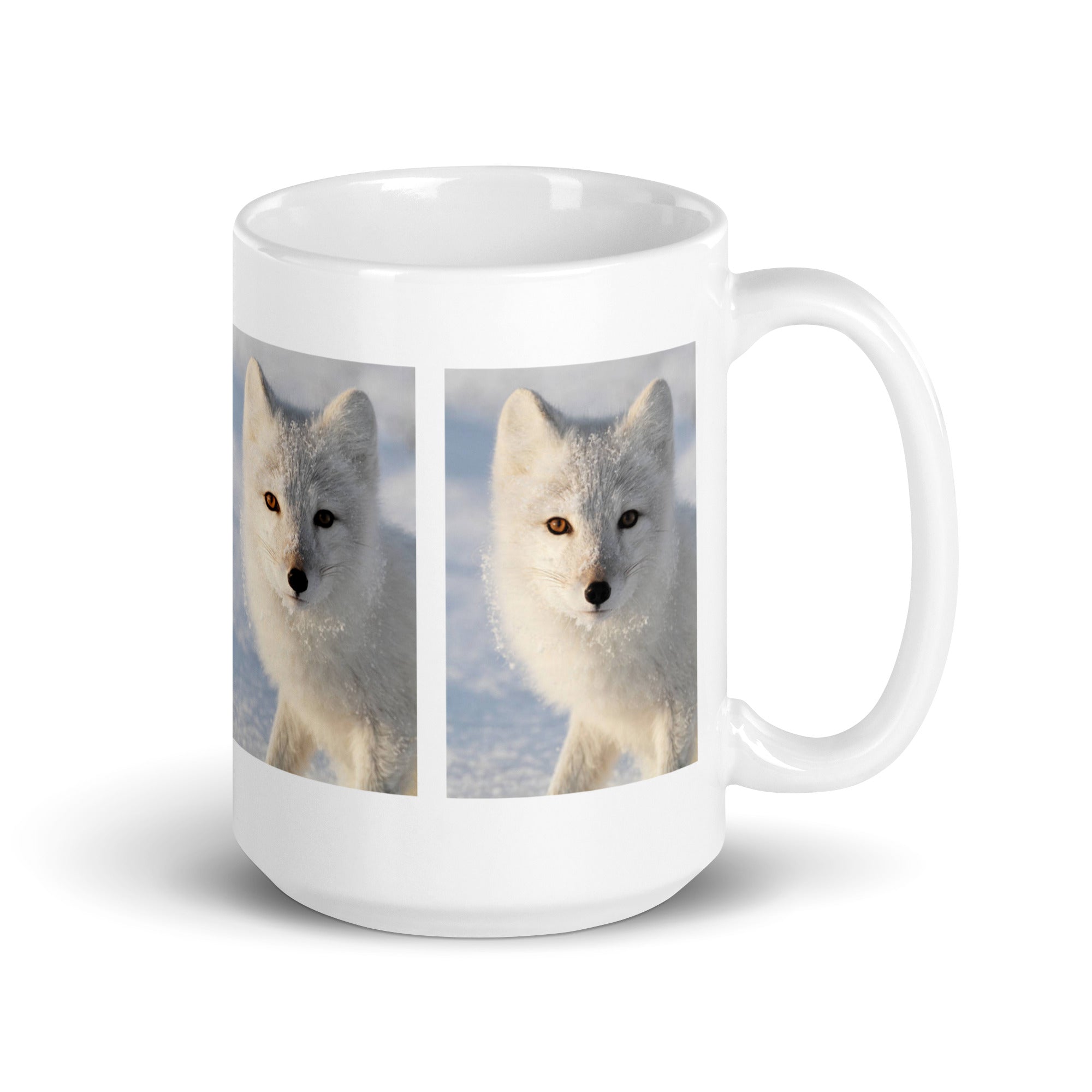 "Arctic Fox Mug #1: The Winter Wanderer (Ceramic)"