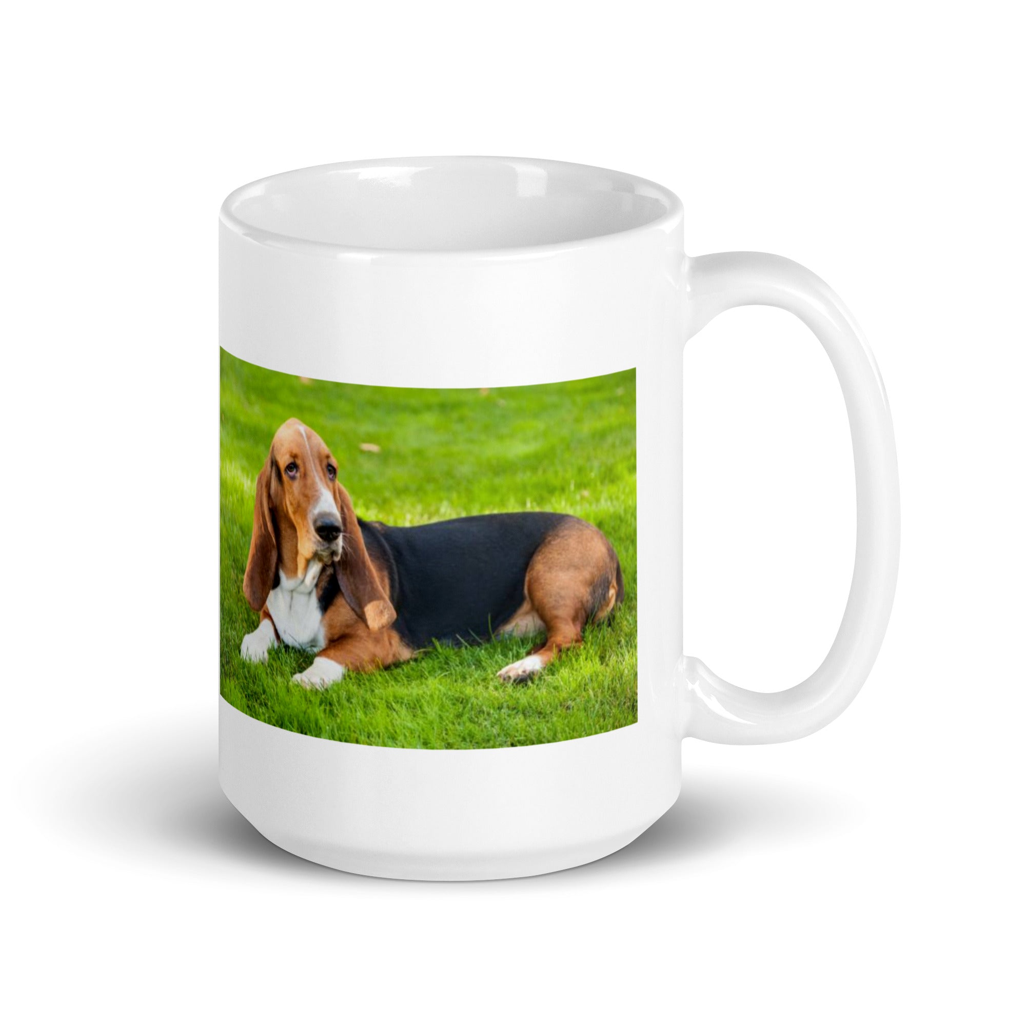 "Basset Hound Mug #1: The Low-Rider Scent Sleuth (Ceramic)"