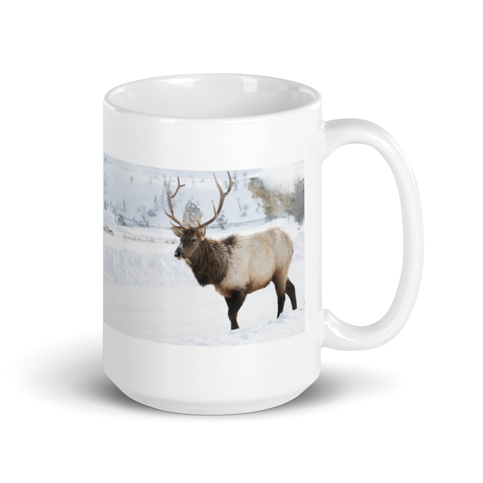 "Elk Mug #1: The Antlered Monarch (Ceramic)"