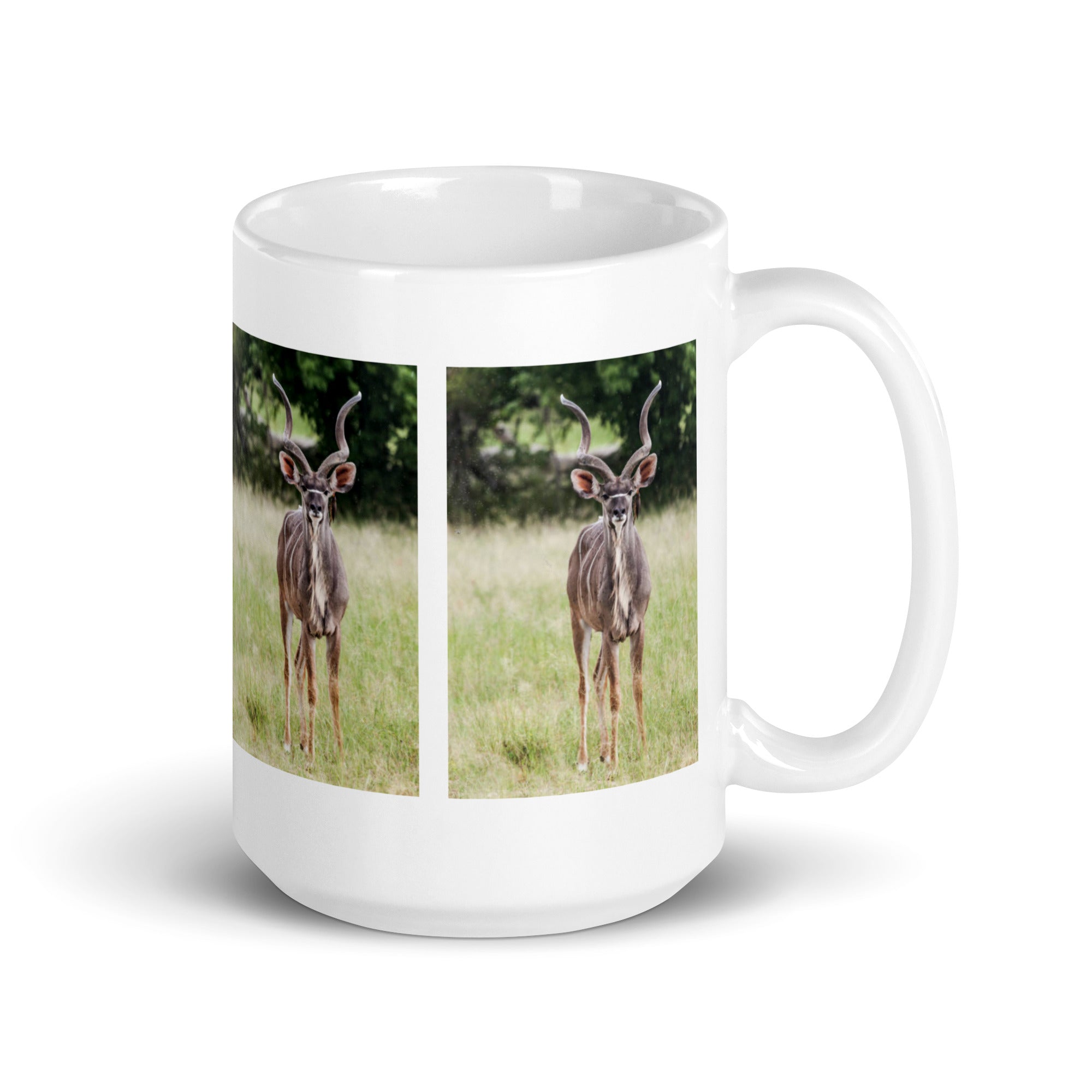 "Kudu Mug #1: The Spiral-Horned Majesty (Ceramic)"