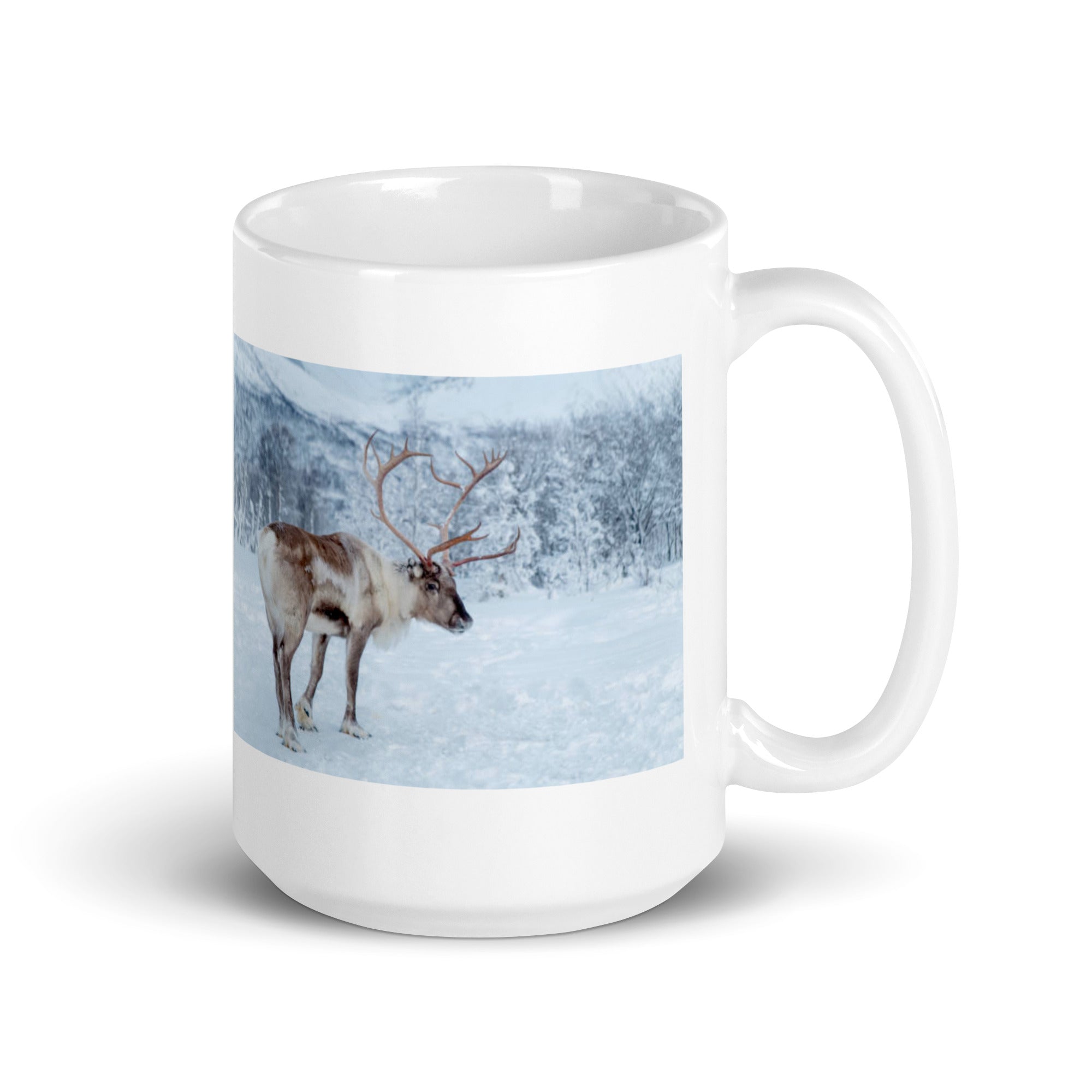 "Reindeer Mug #1: The Antlered Nomad (Ceramic)"