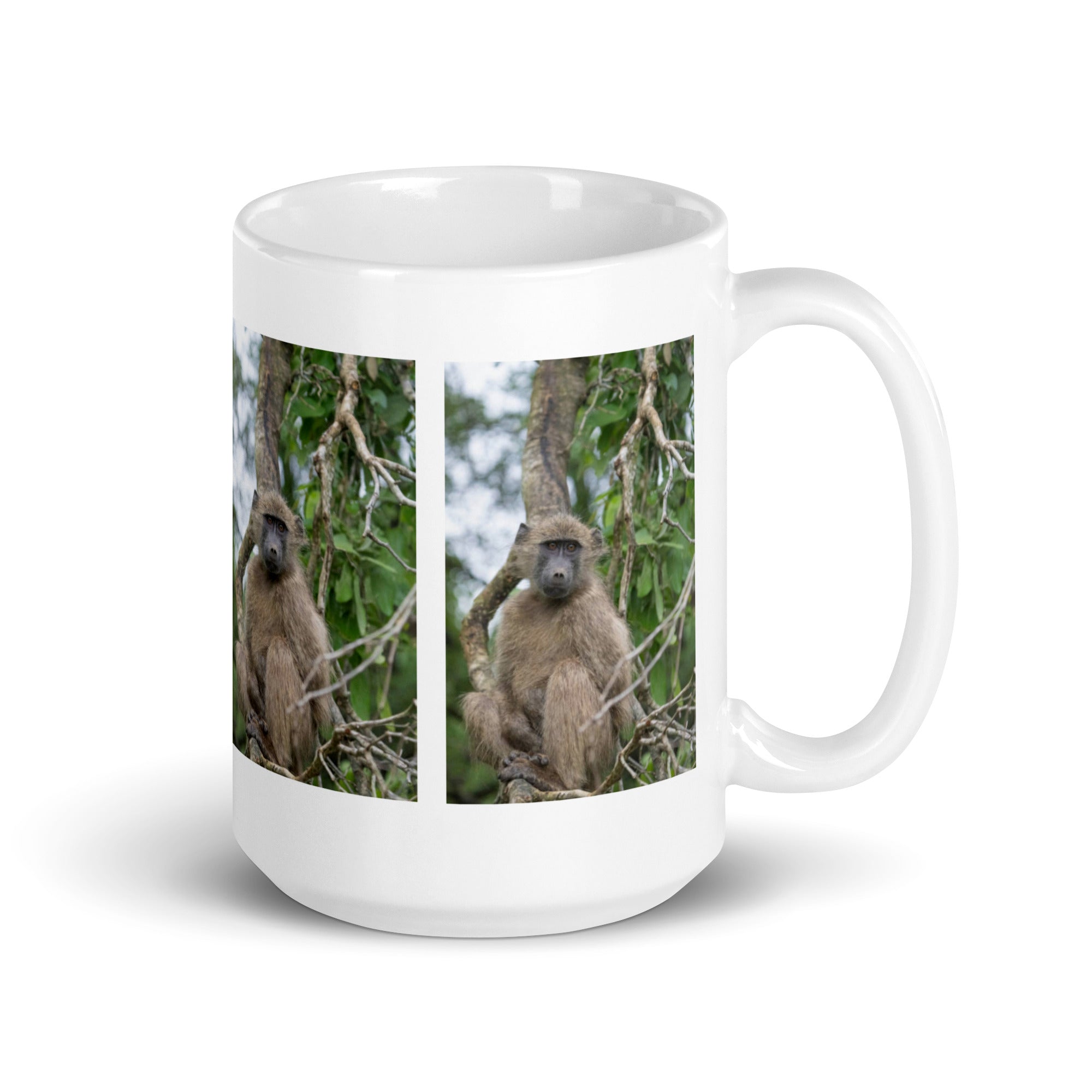 "Chacma Baboon Mug #1: The Adaptable Forager (Ceramic)"