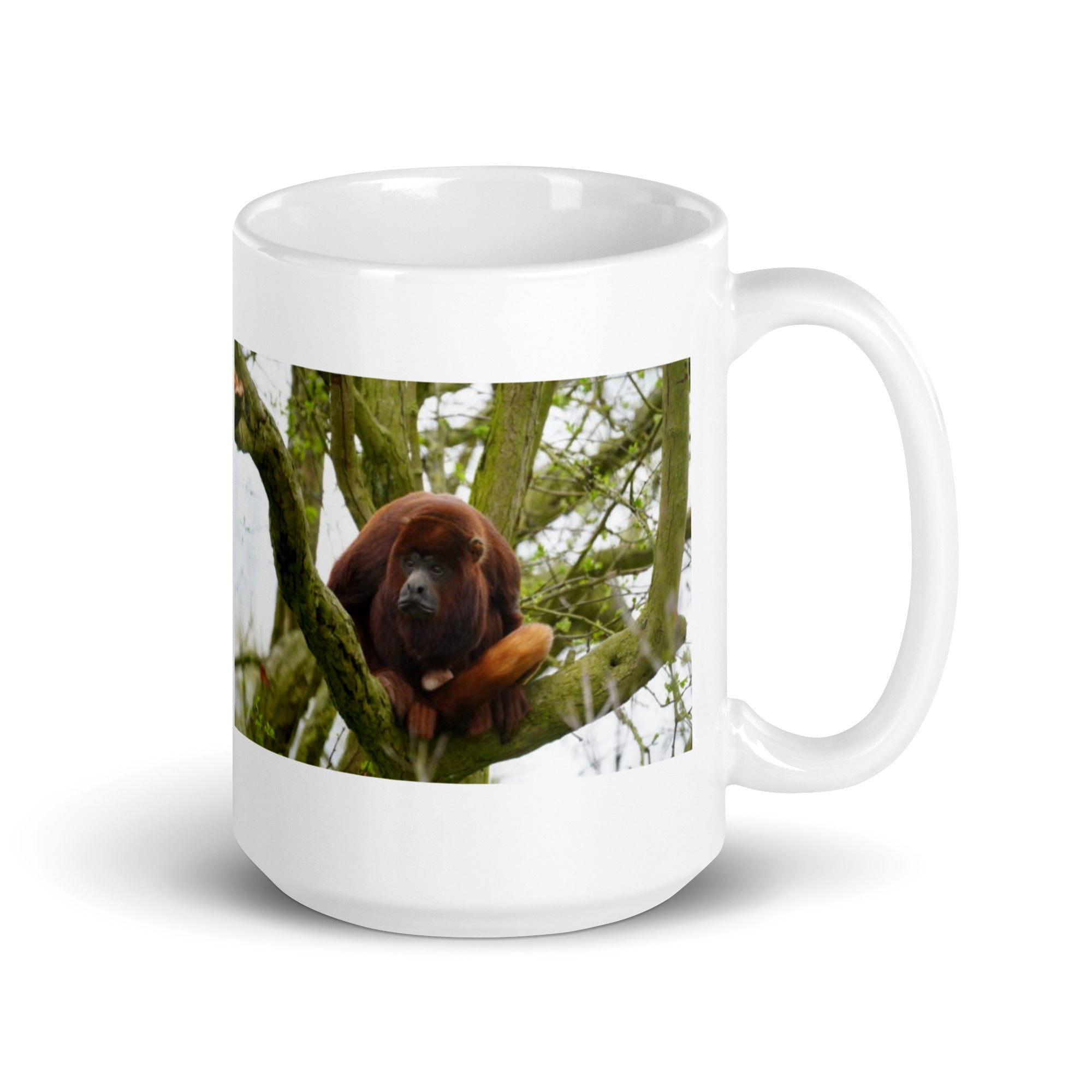 "Howler Monkey Mug #1: The Rainforest Vocalist (Ceramic)"