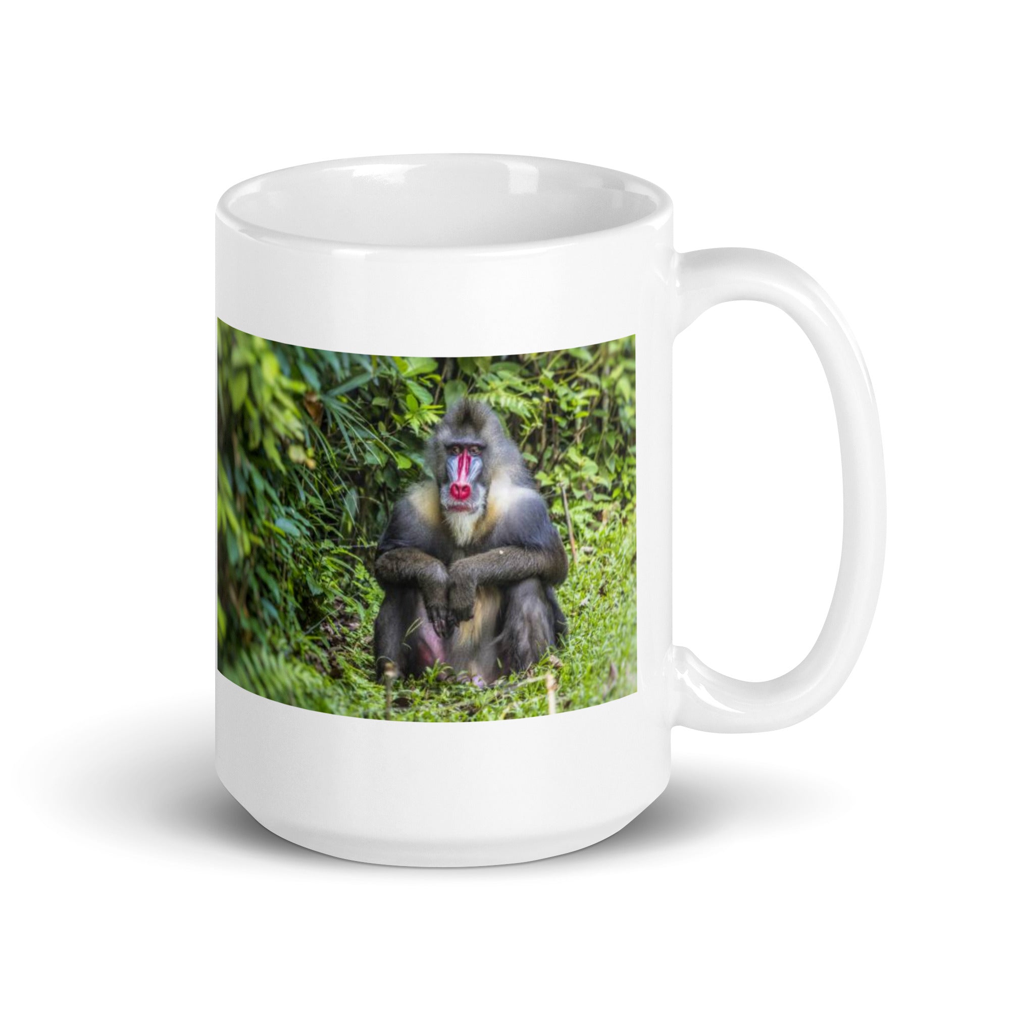 "Mandrill Mug #1: The Colorful Primate (Ceramic)"