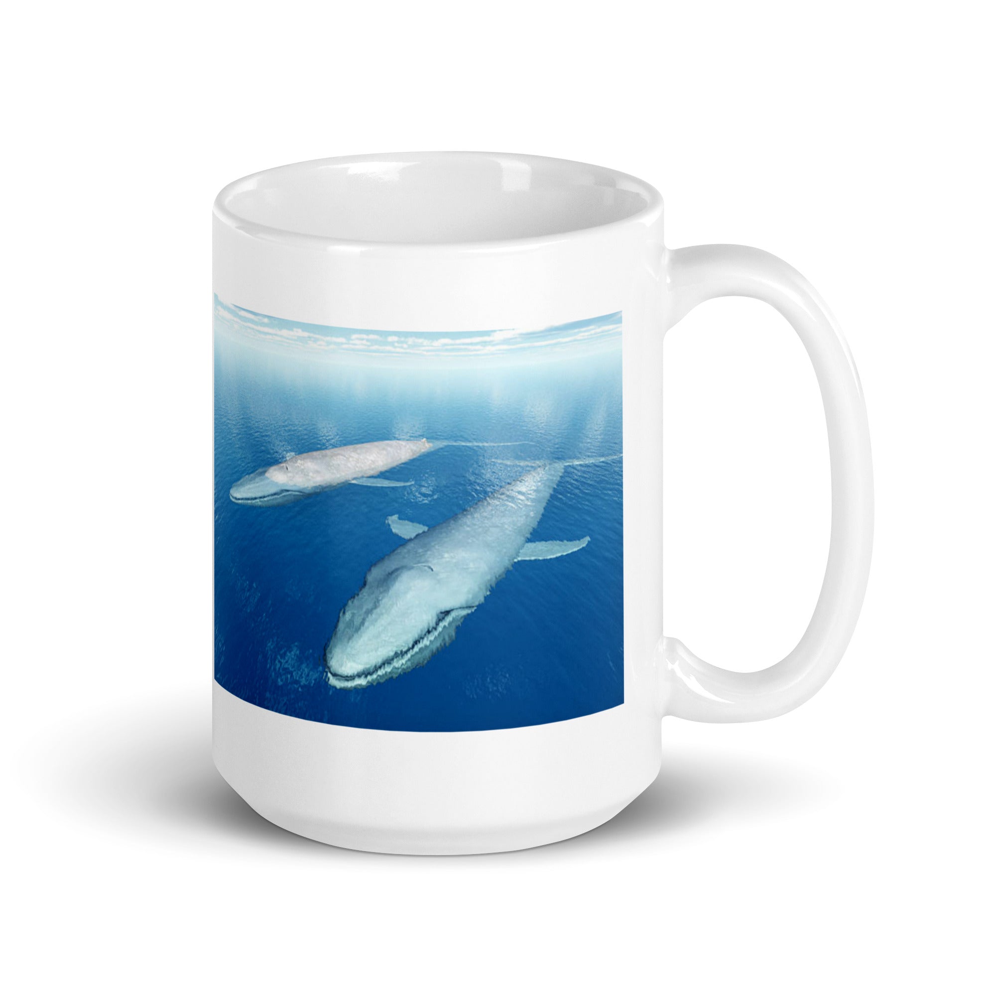 Blue Whale Mug #1: The Gentle Giant (Ceramic)