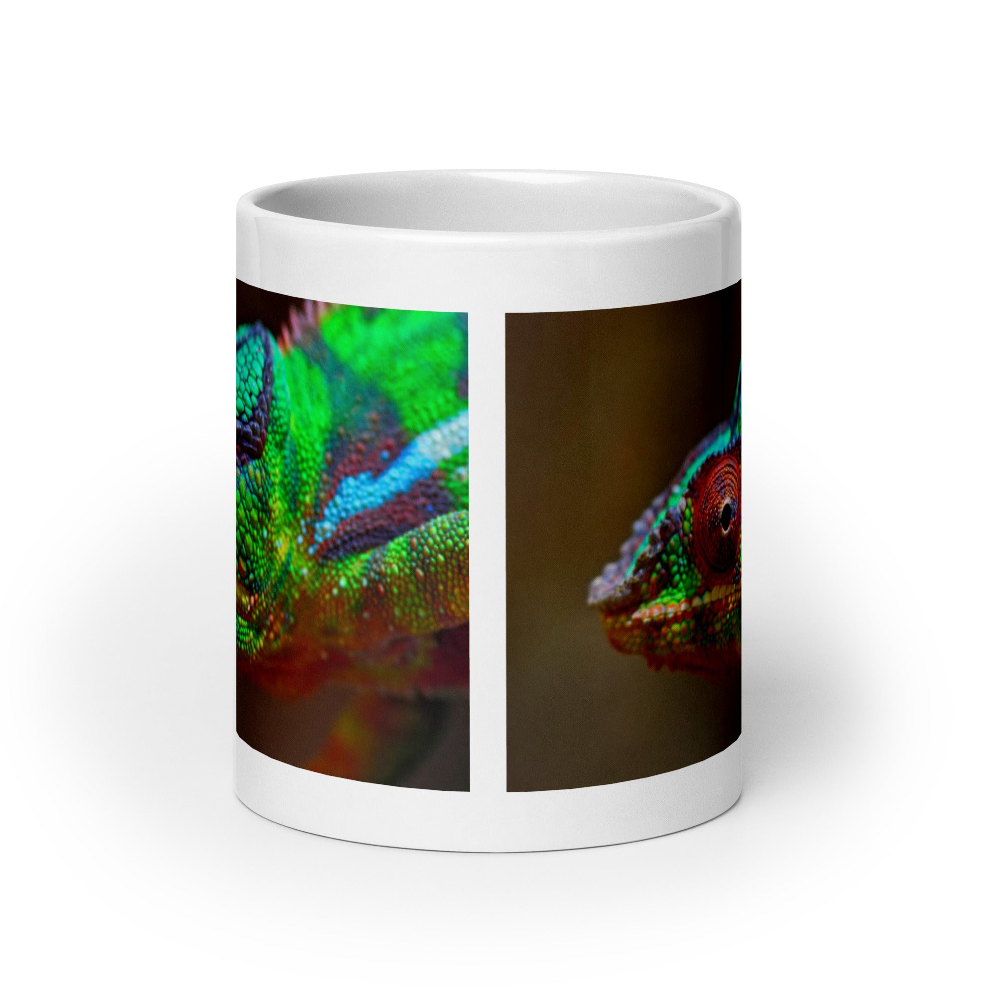 "Chameleon Mug #1:  Color and Adaptability of the Wild  (Ceramic)"