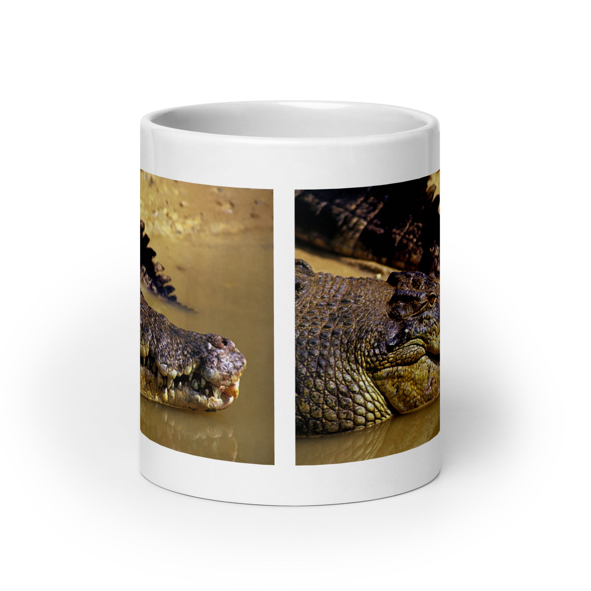 "Crocodile Mug #1:  Power and Majesty of the Swamp (Ceramic)"